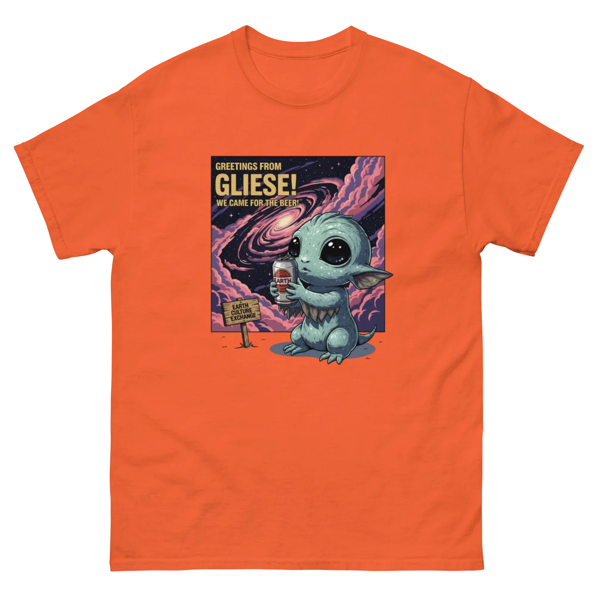 GREETINGS FROM GLIESE unisex t-shirt - Printoo Shop - - Astronomy, Fantasy, t-shirt, unisex, Unisex Classic Tee | Gildan 5000