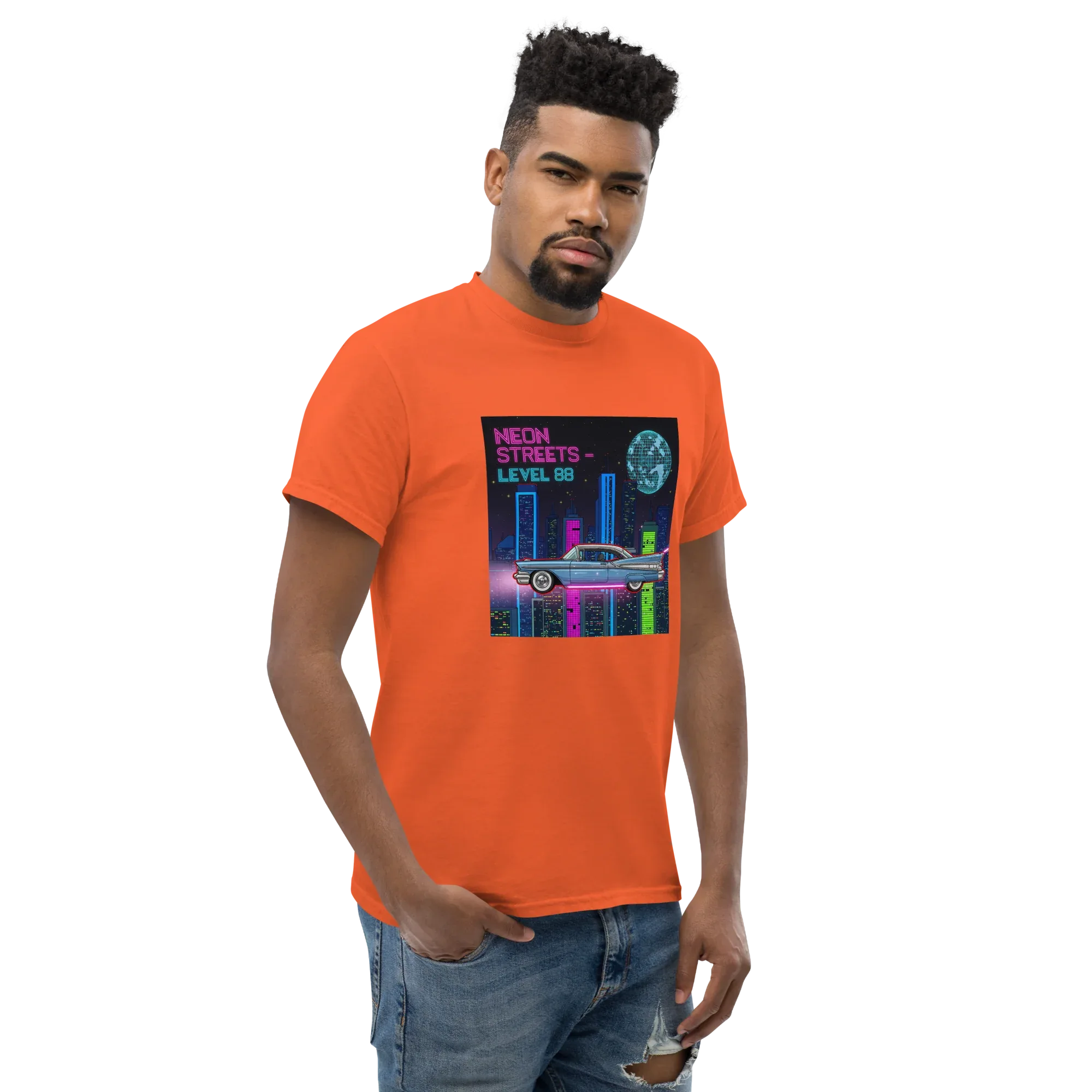 NEON STREETS unisex t-shirt - Printoo Shop - - Retro & Synthwave T-Shirts, t-shirt, unisex, Unisex Classic Tee | Gildan 5000