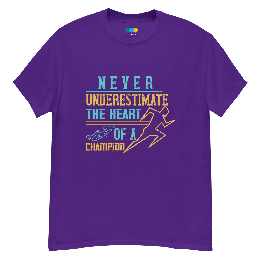 HEART OF A CHAMPION unisex t-shirt - - Running - Printoo Shop