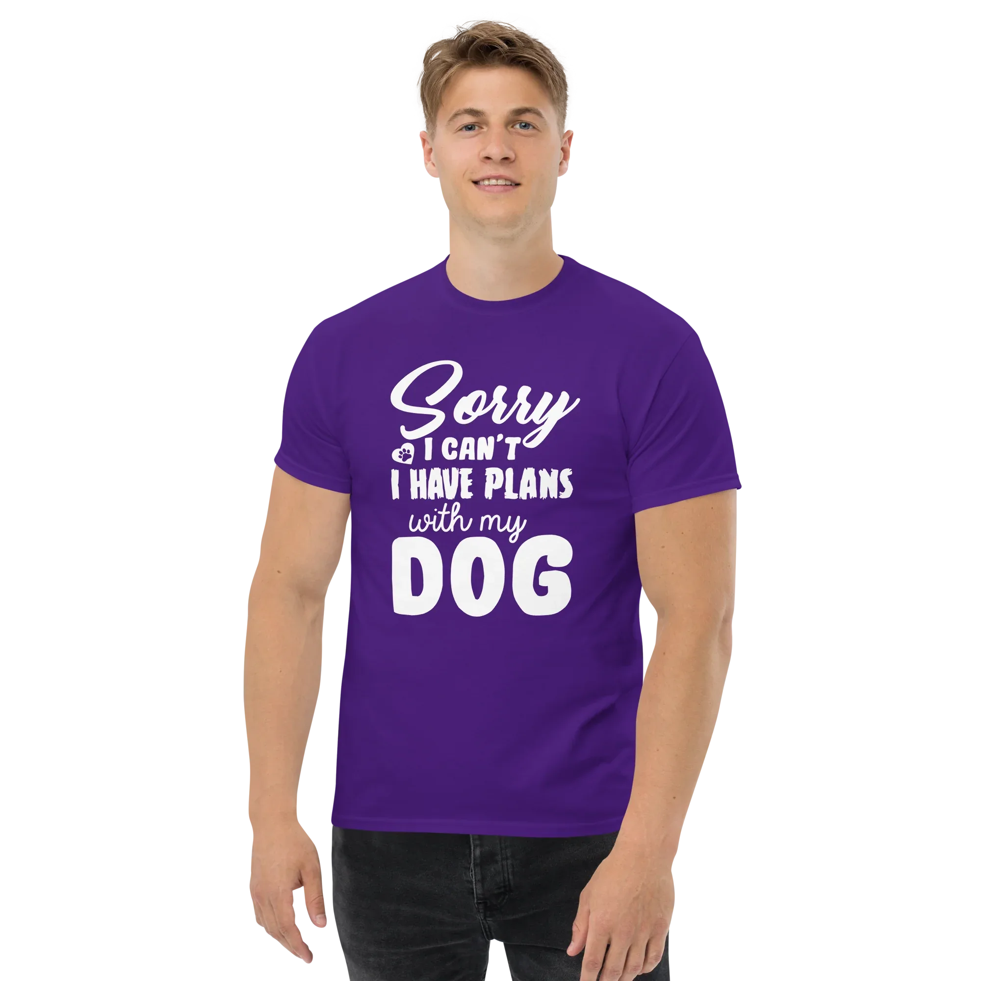 WITH MY DOG unisex t-shirt - - Dogs t-shirt - Printoo Shop