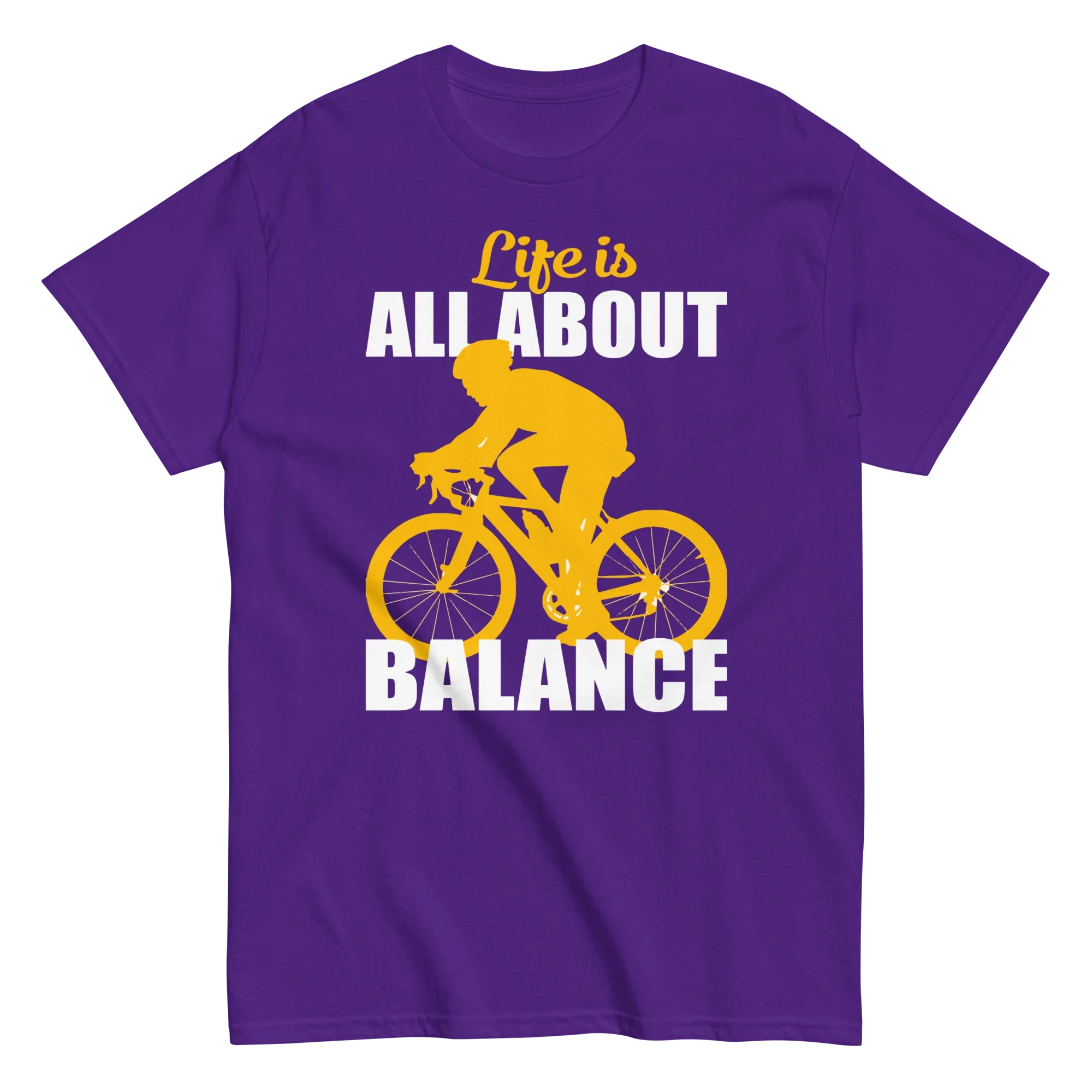 BALANCED LIFE unisex t-shirt - Printoo Shop - - bicycle, t-shirt, unisex, Unisex Classic Tee | Gildan 5000