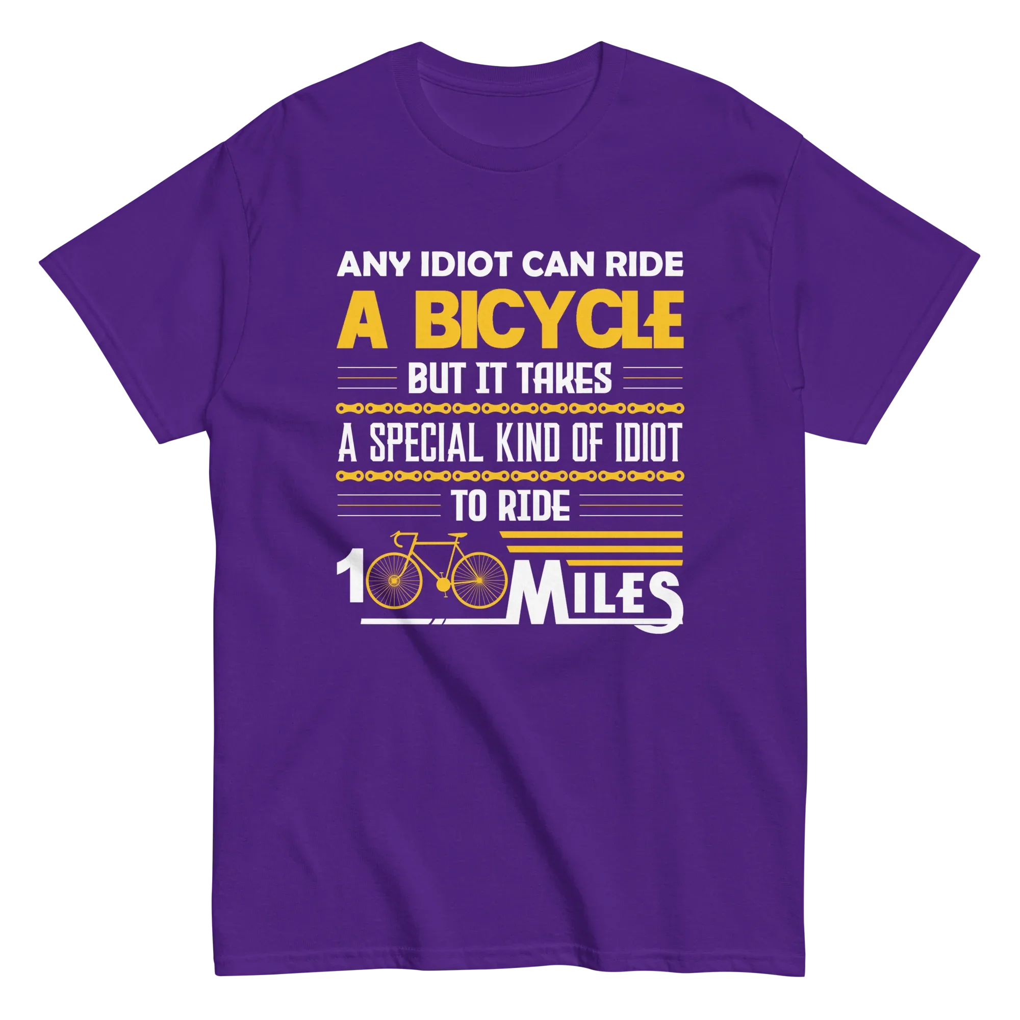 100 MILES unisex t-shirt - Printoo Shop - - bicycle, t-shirt, unisex, Unisex Classic Tee | Gildan 5000