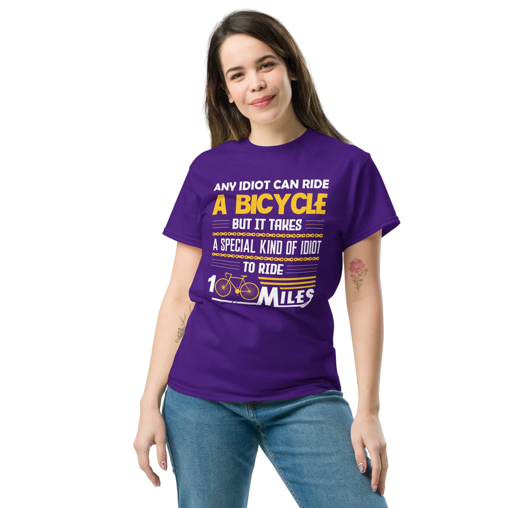 100 MILES unisex t-shirt - Printoo Shop - - bicycle, t-shirt, unisex, Unisex Classic Tee | Gildan 5000