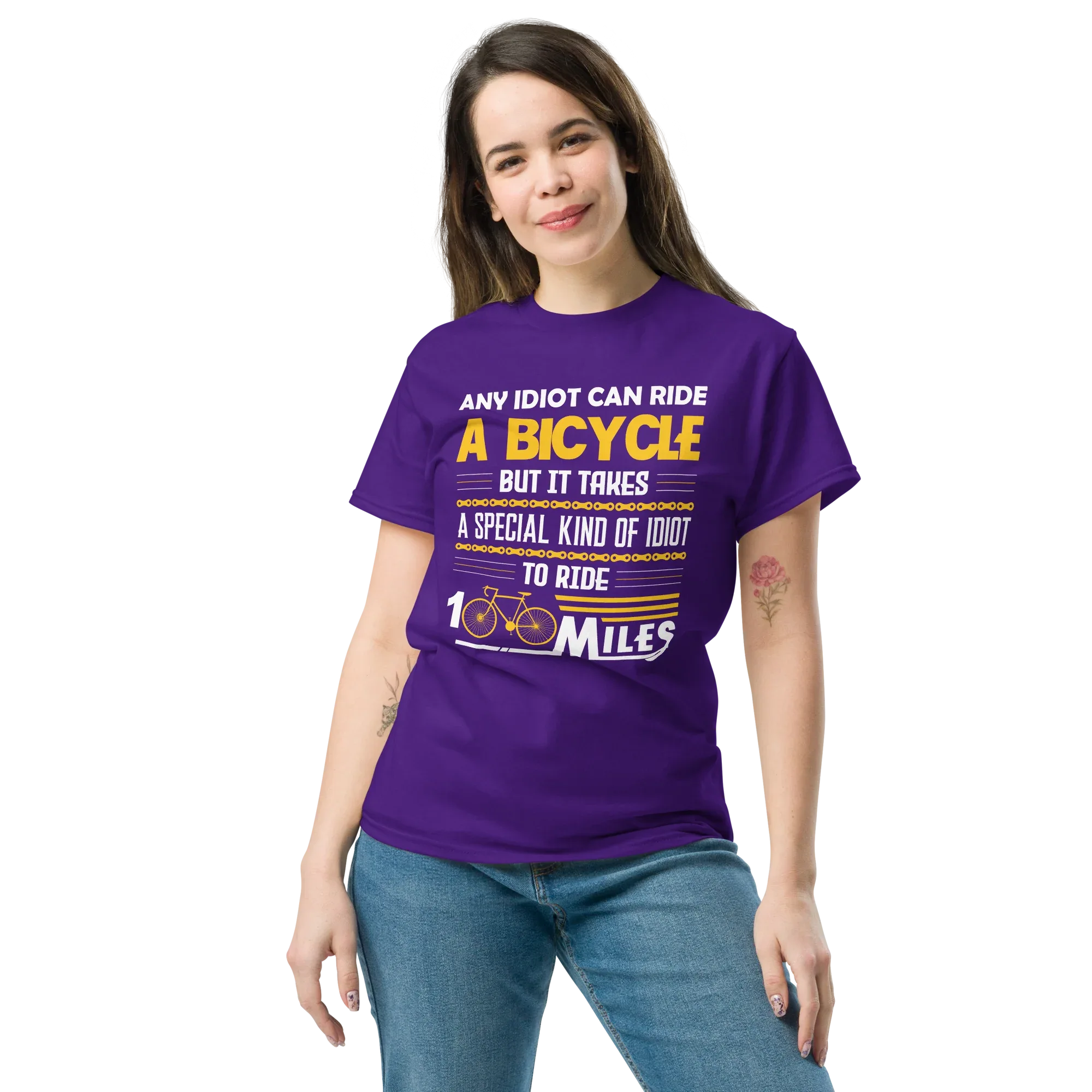 100 MILES unisex t-shirt - Printoo Shop - - bicycle, t-shirt, unisex, Unisex Classic Tee | Gildan 5000