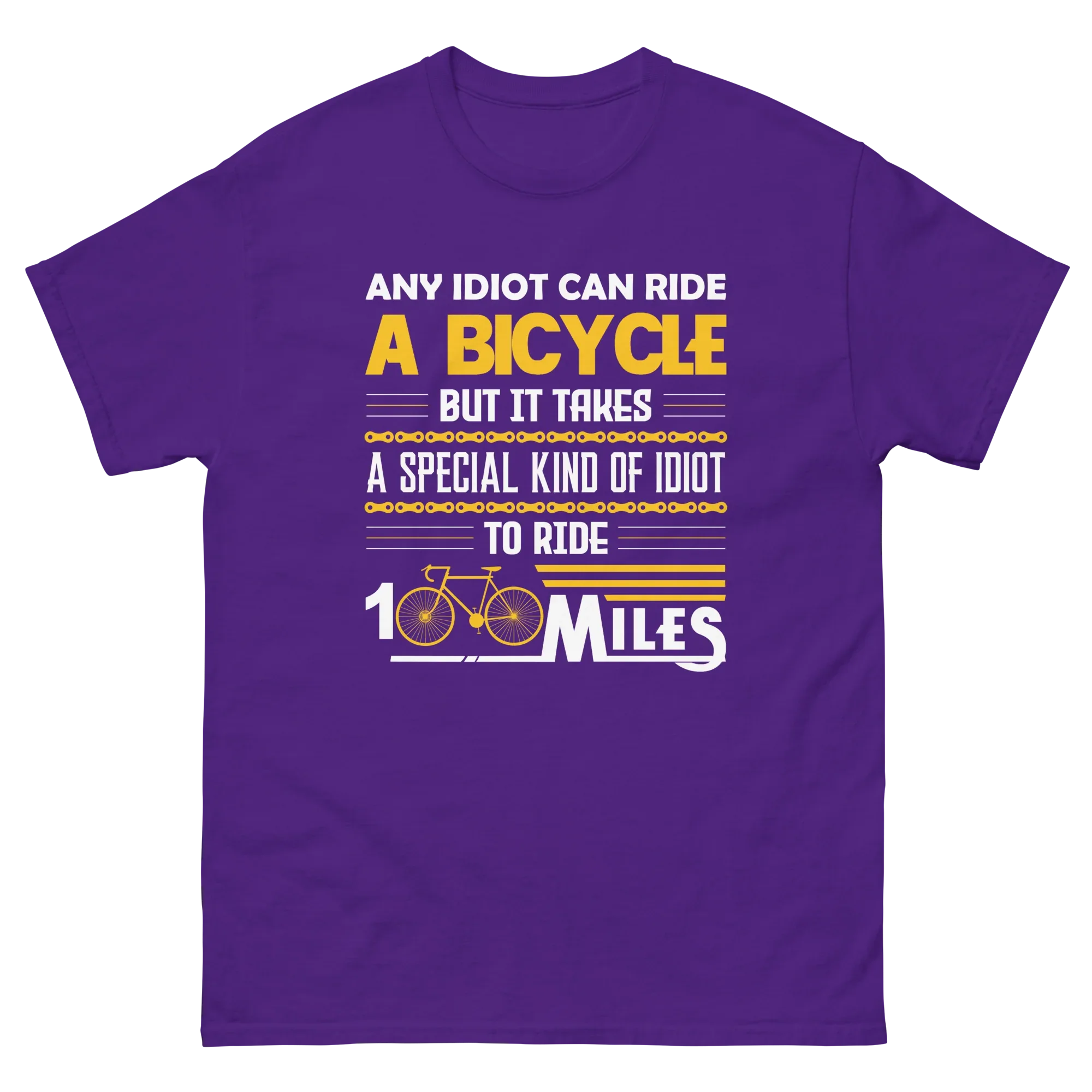 100 MILES unisex t-shirt - Printoo Shop - - bicycle, t-shirt, unisex, Unisex Classic Tee | Gildan 5000