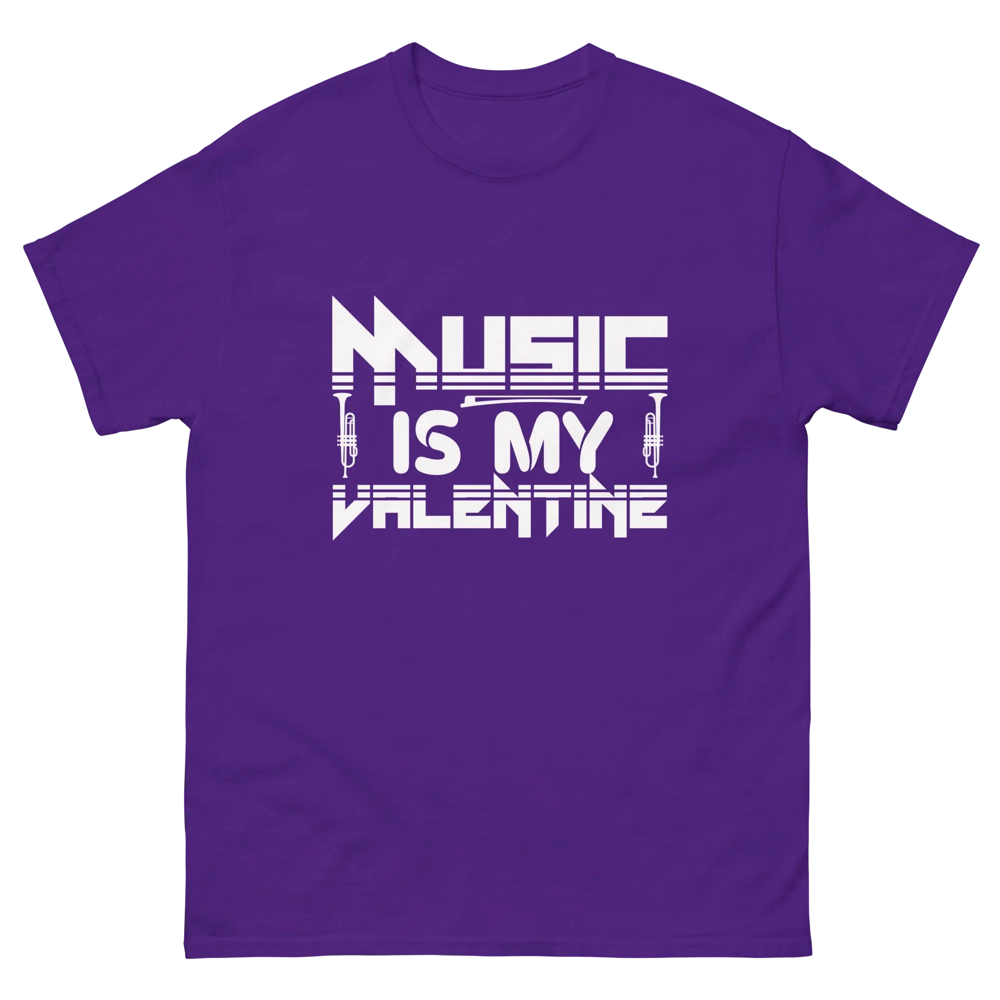 MUSIC IS MY VALENTINE unisex classic tee - - Music t-shirts - Printoo Shop