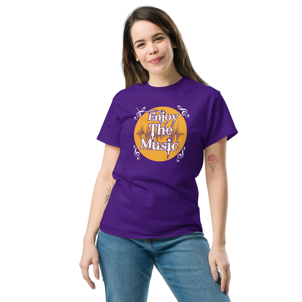 ENJOY THE MUSIC unisex t-shirt - - Music t-shirts - Printoo Shop
