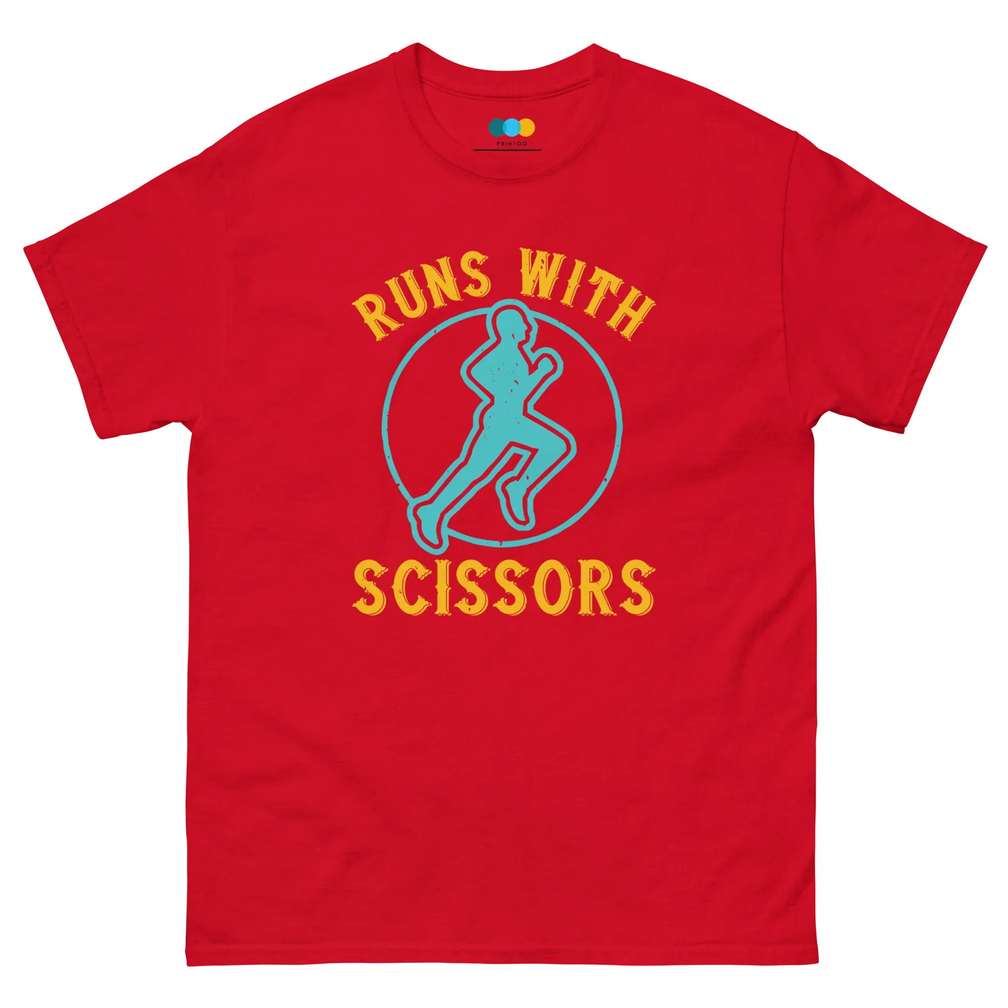 RUNS /w SCISSORS unisex t-shirt - - Running - Printoo Shop