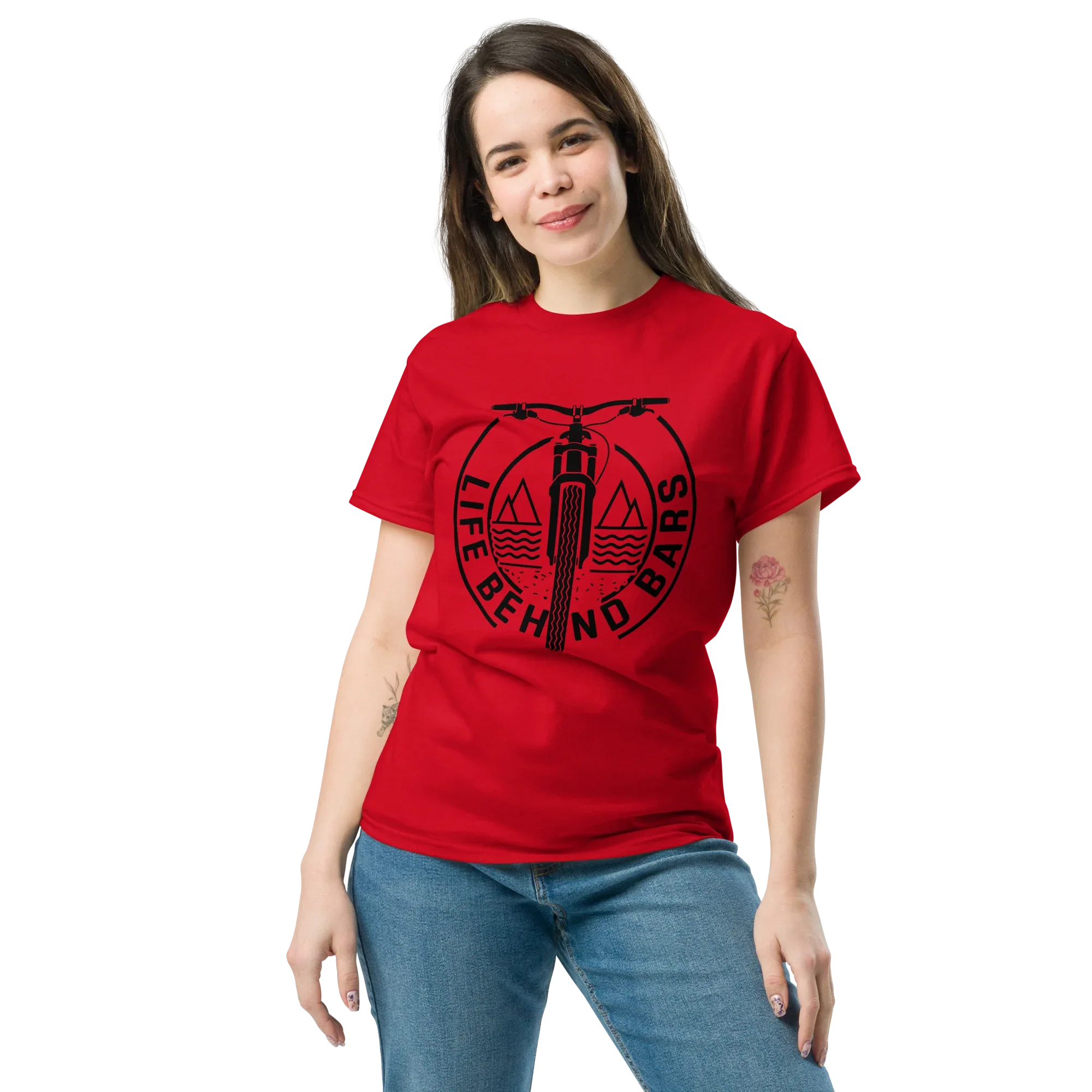 LIFE BEHIND BARS unisex t-shirt - - Bicycle t-shirts - Printoo Shop