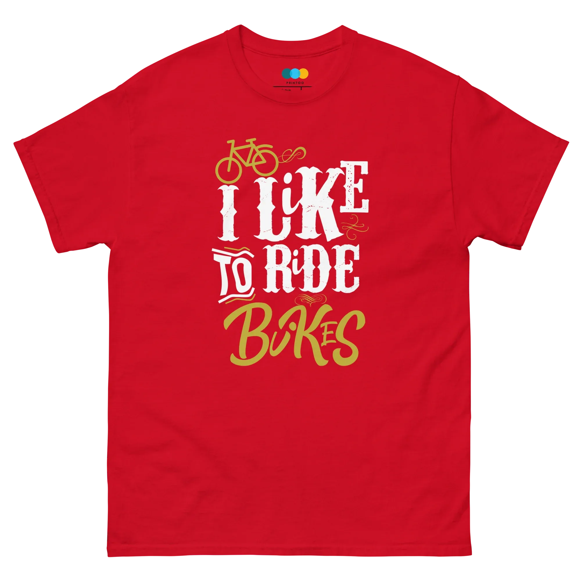 LIKE TO RIDE unisex t-shirt - - Bicycle t-shirts - Printoo Shop