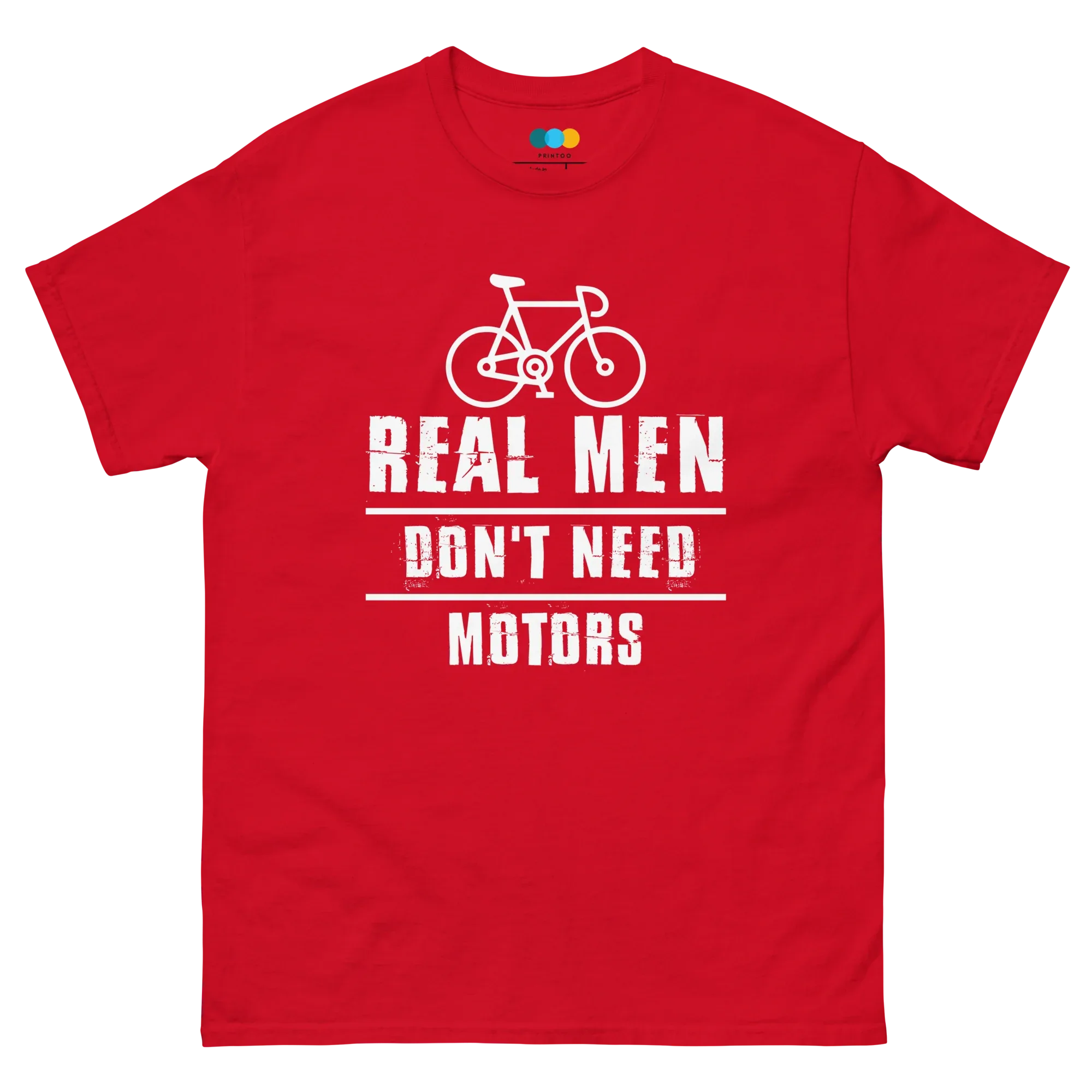 REAL MEN unisex t-shirt - - Bicycle t-shirts - Printoo Shop