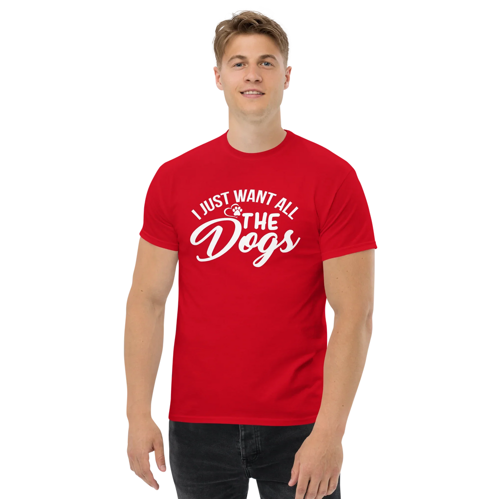 ALL THE DOGS unisex t-shirt - Printoo Shop - - dog, Streetwear look, t-shirt, unisex, Unisex Classic Tee | Gildan 5000