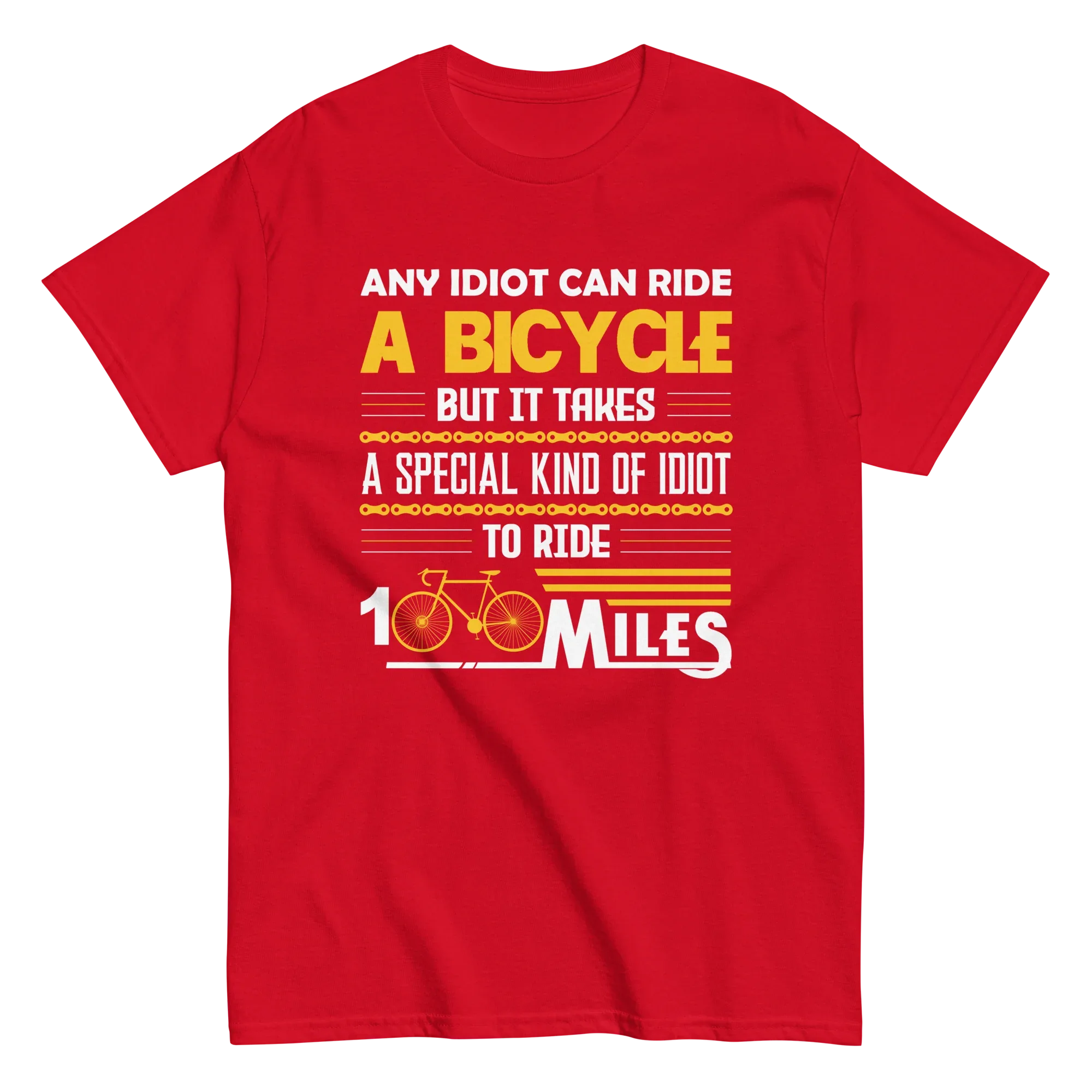 100 MILES unisex t-shirt - Printoo Shop - - bicycle, t-shirt, unisex, Unisex Classic Tee | Gildan 5000