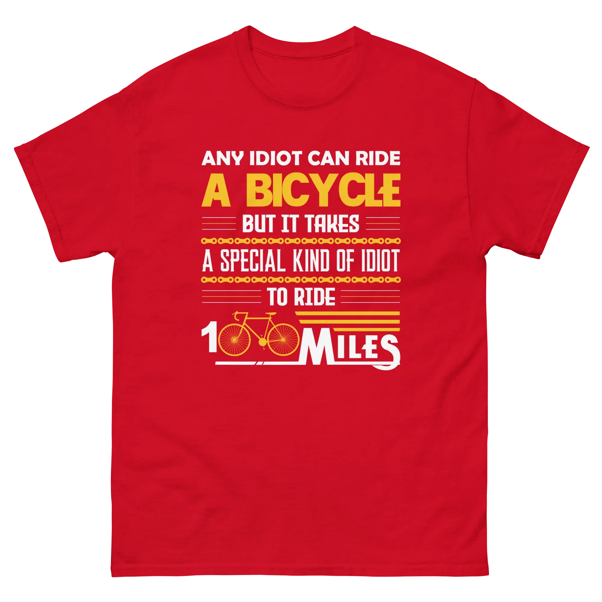 100 MILES unisex t-shirt - Printoo Shop - - bicycle, t-shirt, unisex, Unisex Classic Tee | Gildan 5000