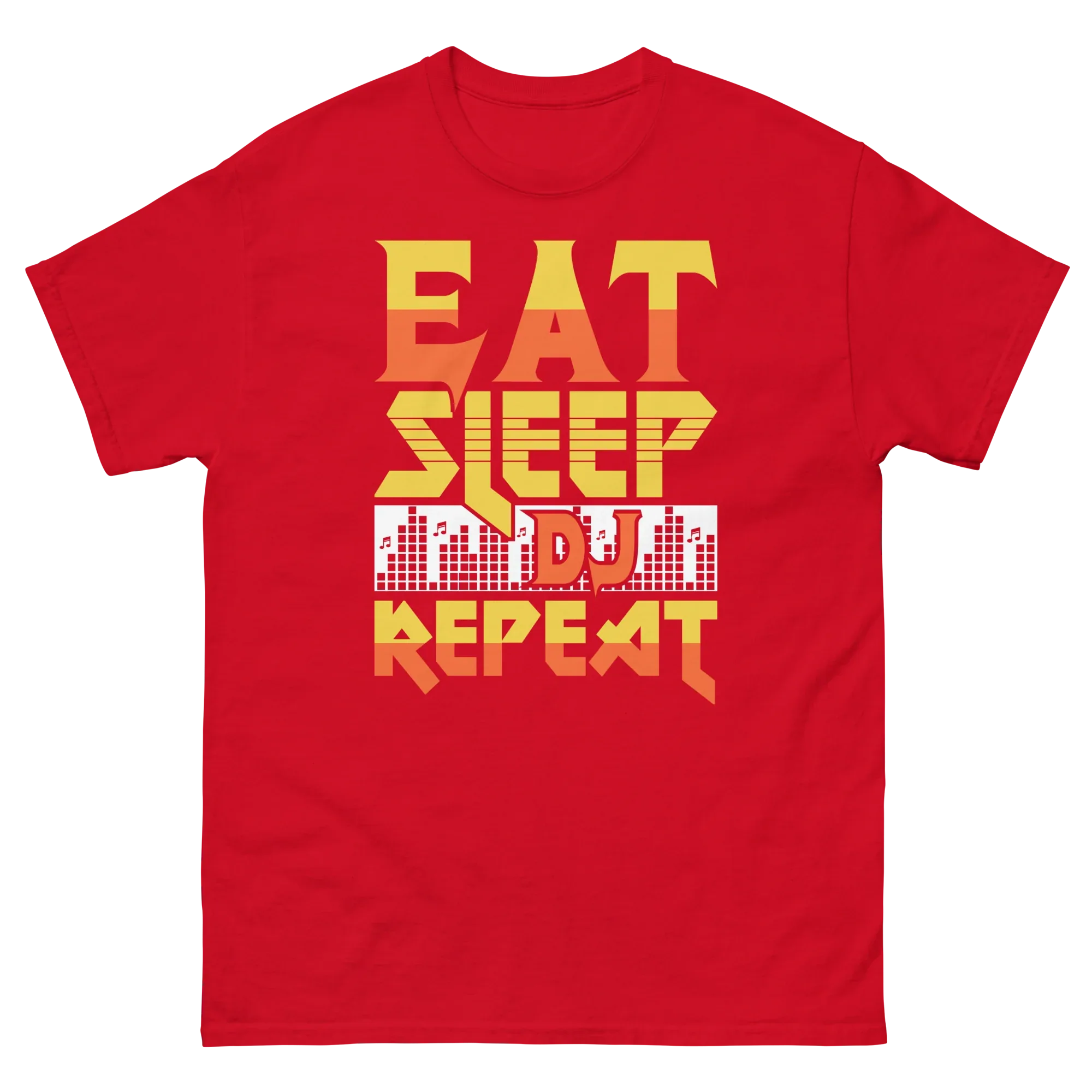 EAT SLEEP DJ REPEAT unisex t-shirt - - Music t-shirts - Printoo Shop