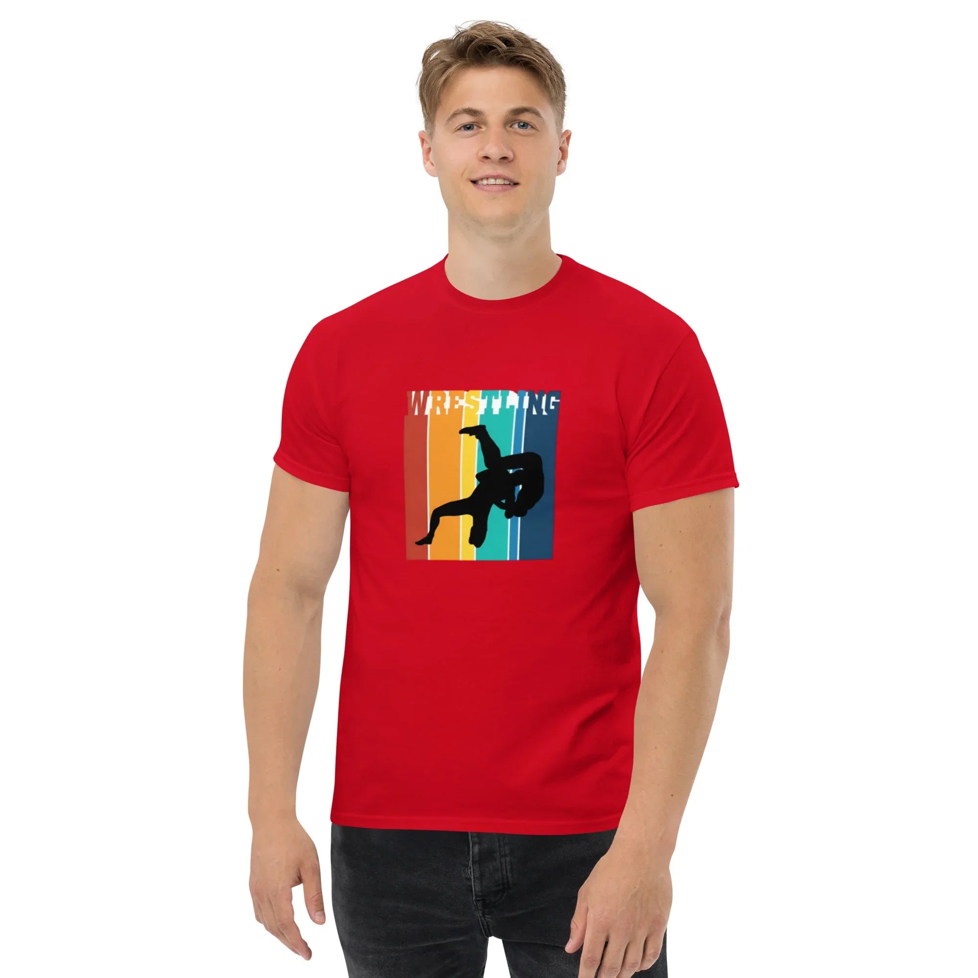 TAKEDOWN KING men’s t-shirt - Red / S - Printoo Shop - 1583871_11566