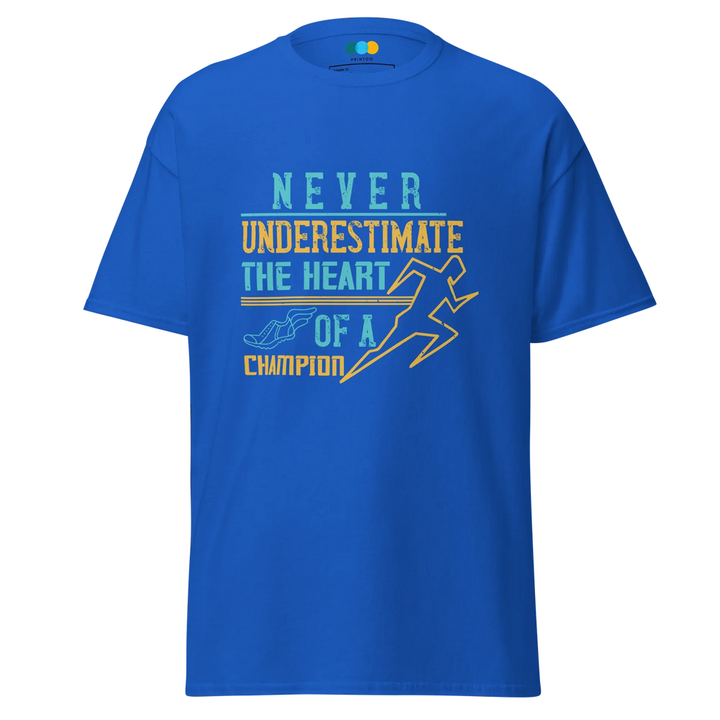 HEART OF A CHAMPION unisex t-shirt - - Running - Printoo Shop