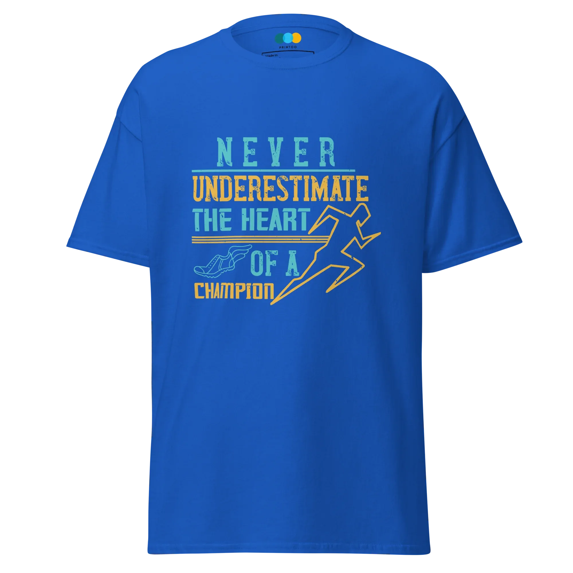 HEART OF A CHAMPION unisex t-shirt - - Running - Printoo Shop