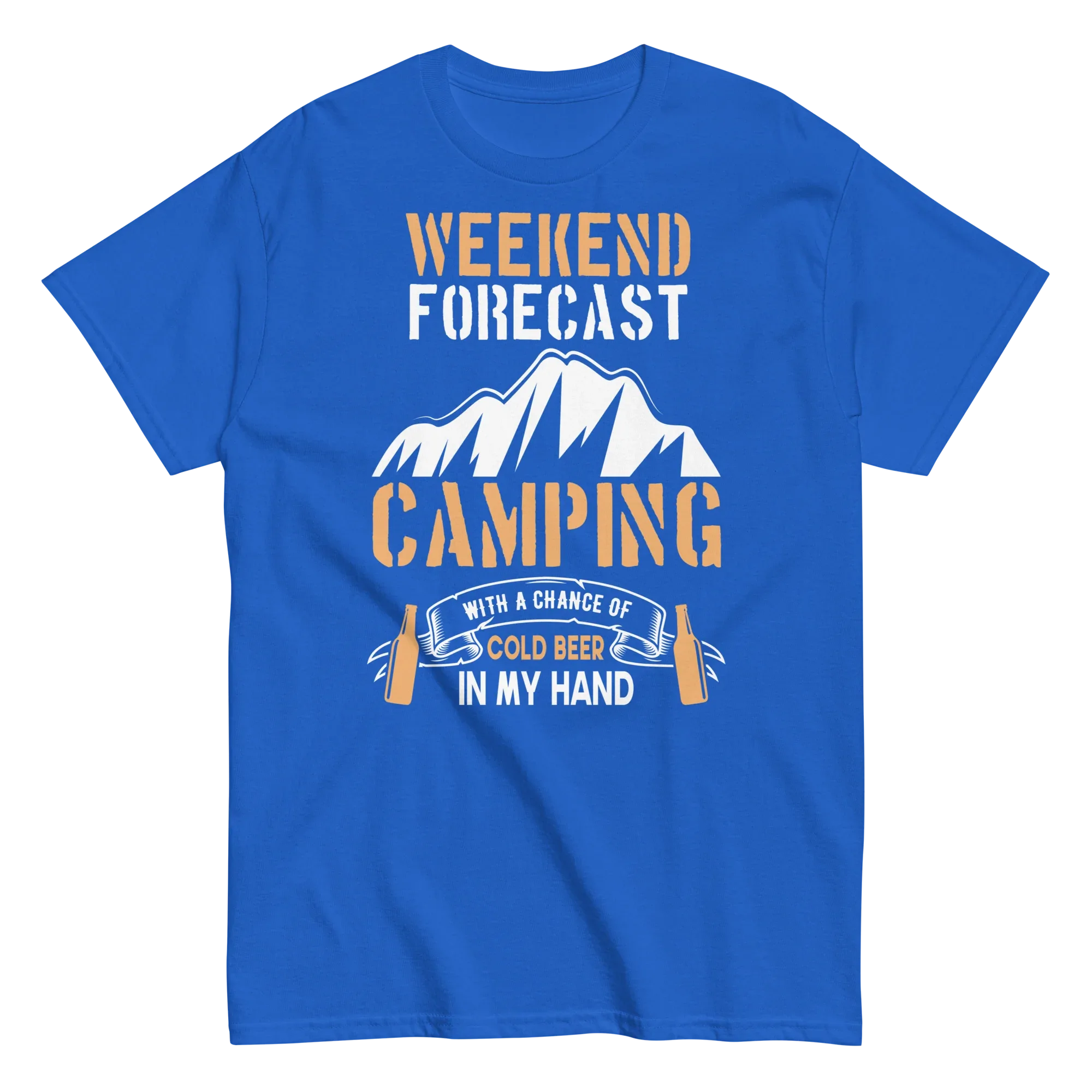 WEEKEND FORECAST unisex t-shirt - - Camping & Outdoor t-shirts - Printoo Shop