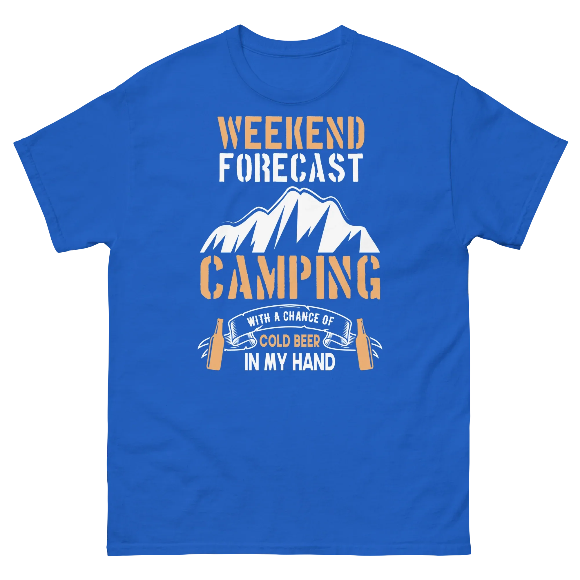 WEEKEND FORECAST unisex t-shirt - - Camping & Outdoor t-shirts - Printoo Shop