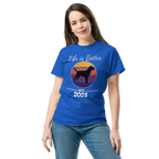 BETTER WITH DOGS unisex t-shirt - - Dogs t-shirt - Printoo Shop