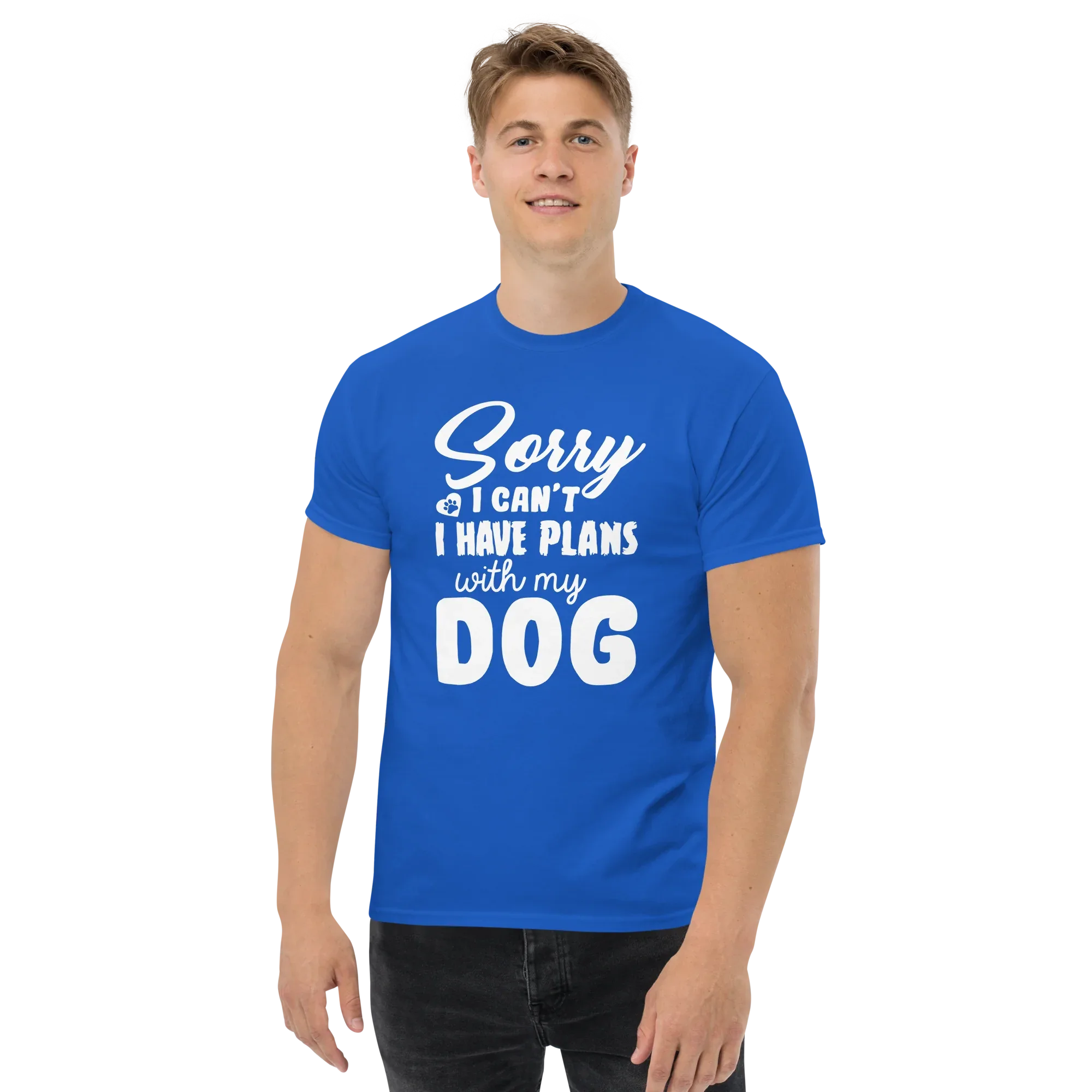 WITH MY DOG unisex t-shirt - - Dogs t-shirt - Printoo Shop