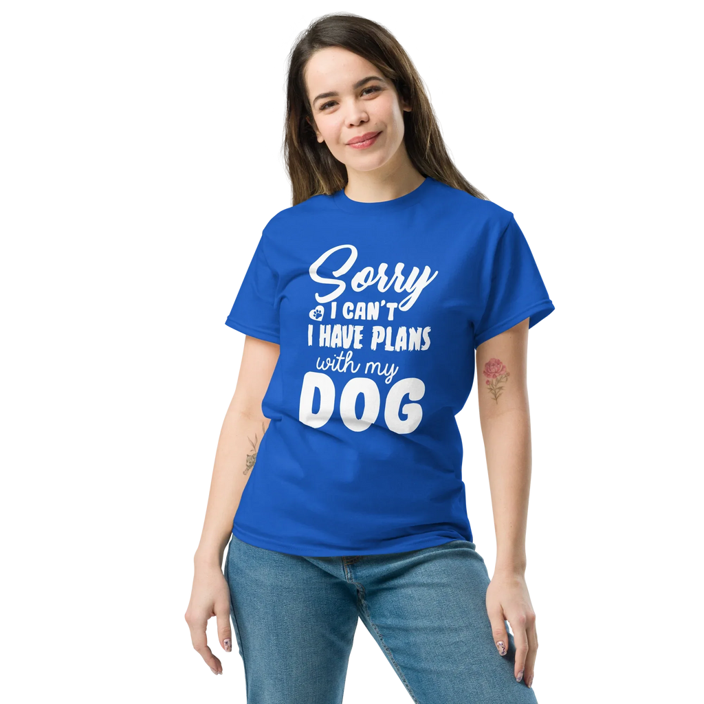 WITH MY DOG unisex t-shirt - - Dogs t-shirt - Printoo Shop