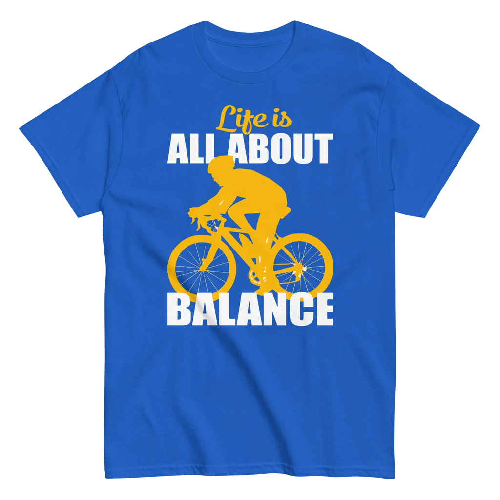 BALANCED LIFE unisex t-shirt - Printoo Shop - - bicycle, t-shirt, unisex, Unisex Classic Tee | Gildan 5000