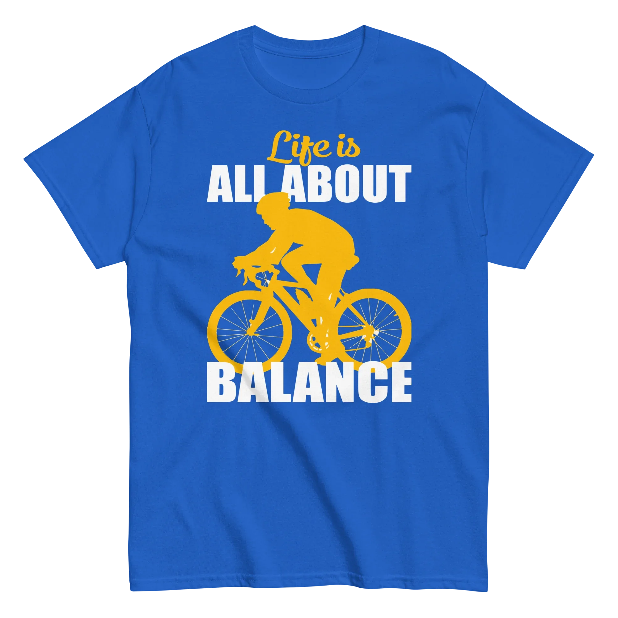 BALANCED LIFE unisex t-shirt - Printoo Shop - - bicycle, t-shirt, unisex, Unisex Classic Tee | Gildan 5000