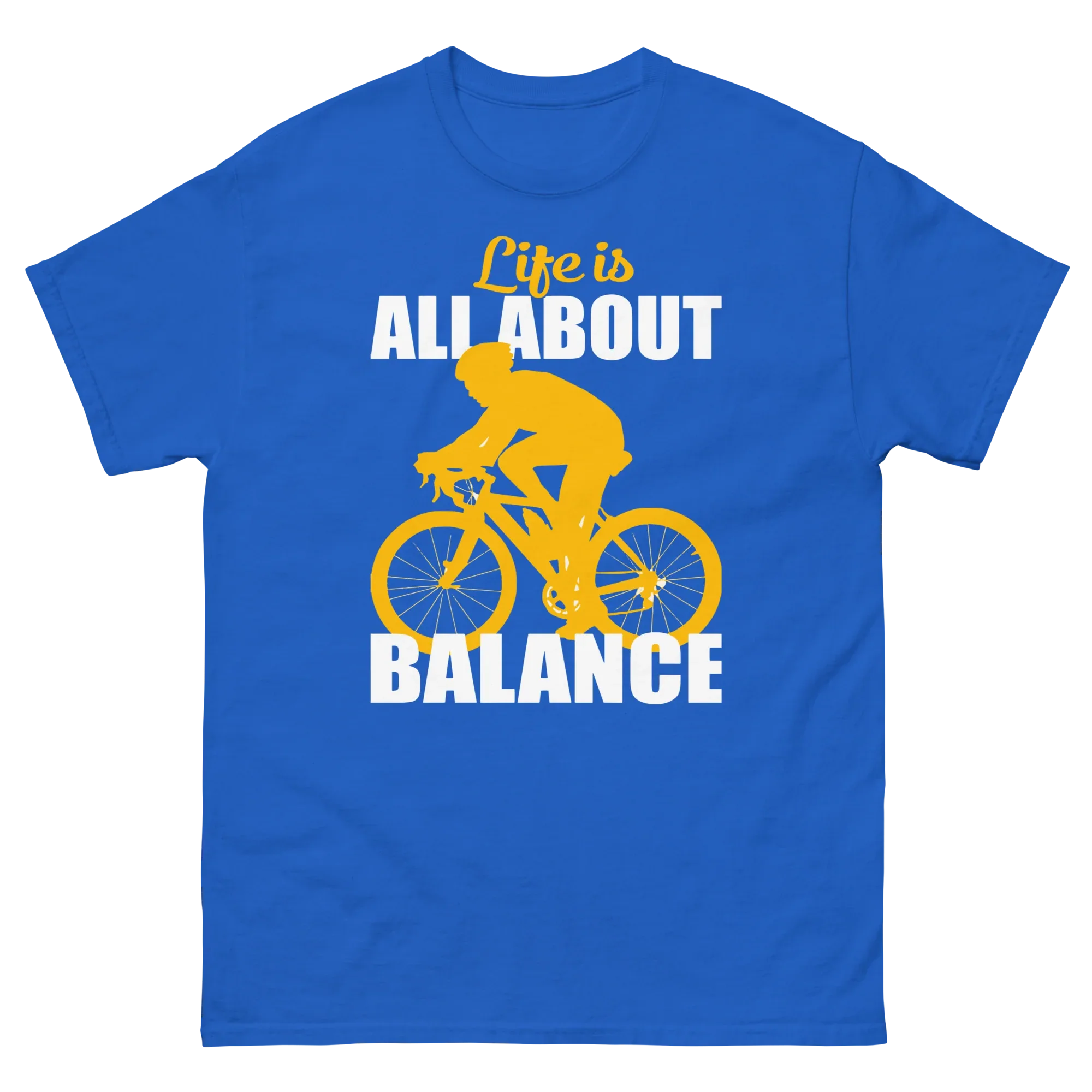 BALANCED LIFE unisex t-shirt - Printoo Shop - - bicycle, t-shirt, unisex, Unisex Classic Tee | Gildan 5000
