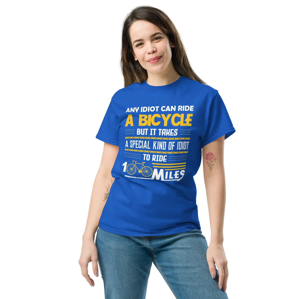 100 MILES unisex t-shirt - Printoo Shop - - bicycle, t-shirt, unisex, Unisex Classic Tee | Gildan 5000