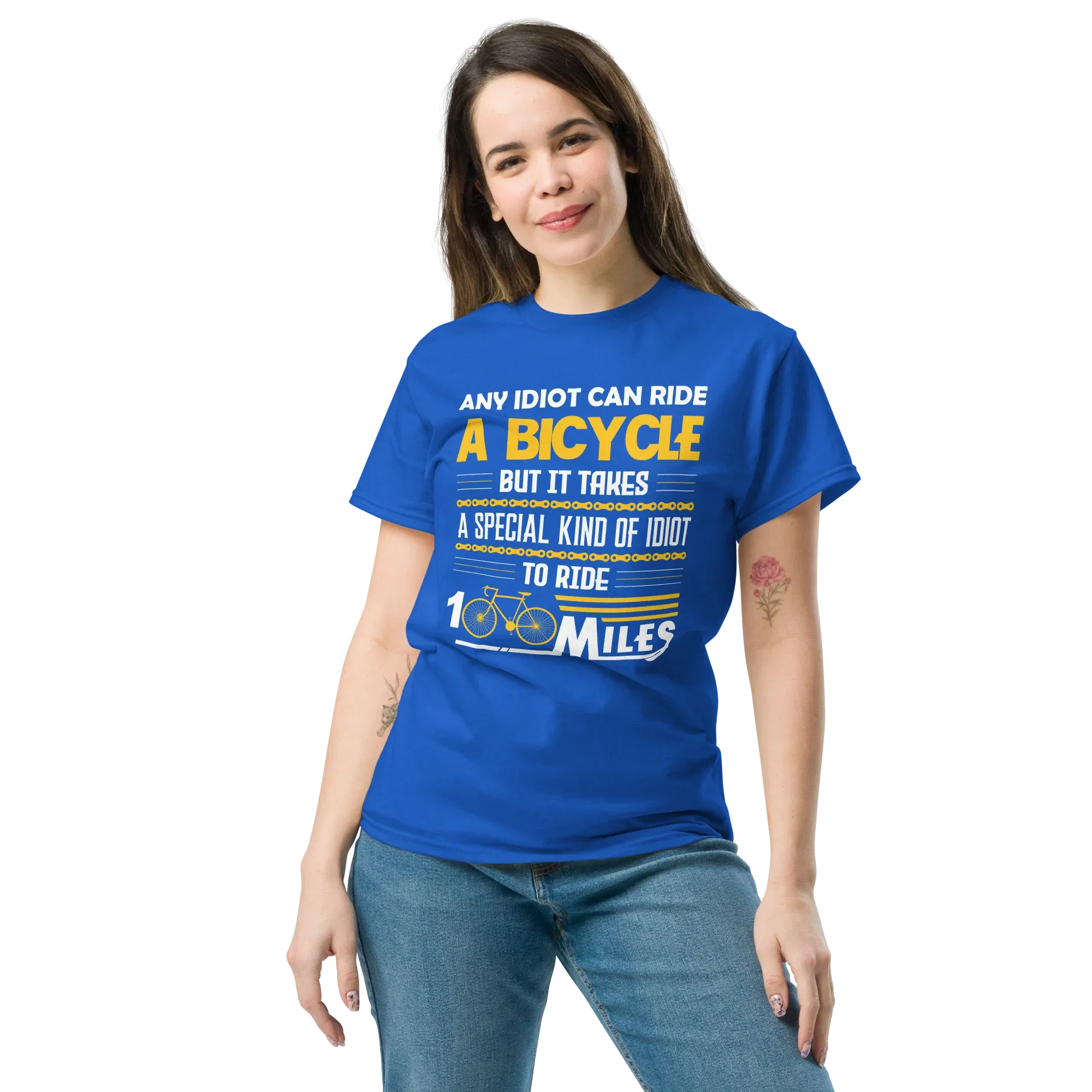 100 MILES unisex t-shirt - Printoo Shop - - bicycle, t-shirt, unisex, Unisex Classic Tee | Gildan 5000