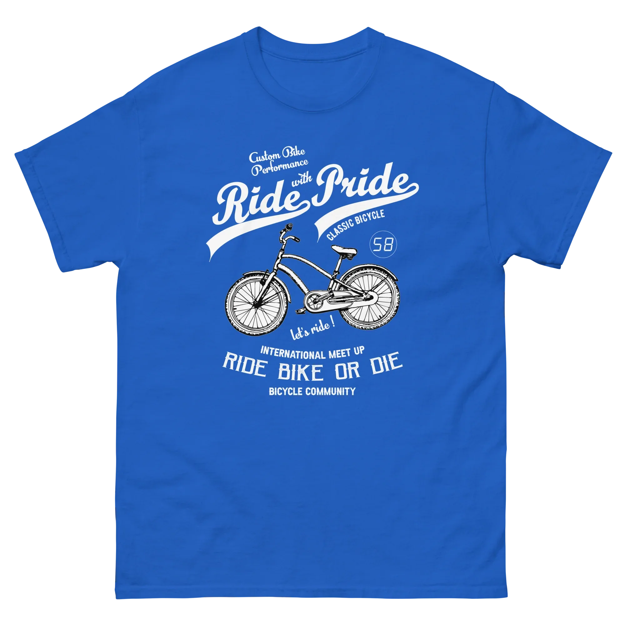 RIDE PRIDE unisex t-shirt - - Bicycle t-shirts - Printoo Shop
