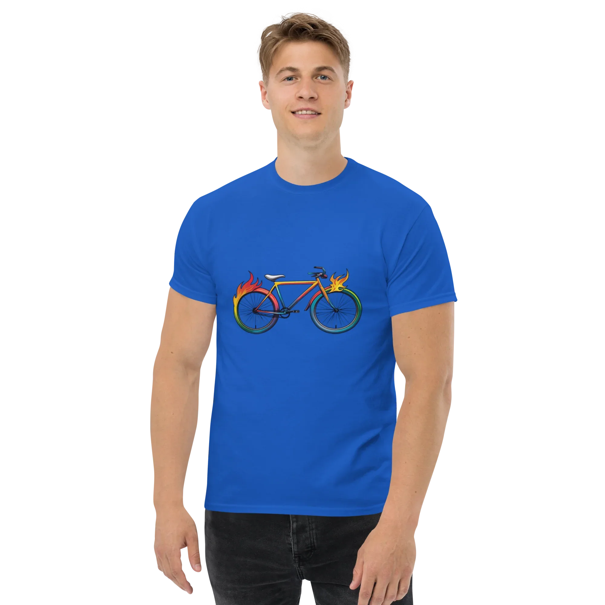 FLAMING WHEELS unisex t-shirt - - - Printoo Shop