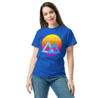 SUNSET GEOMETRY unisex t-shirt - Printoo Shop - - Retro & Synthwave T-Shirts, t-shirt, unisex, Unisex Classic Tee | Gildan 5000