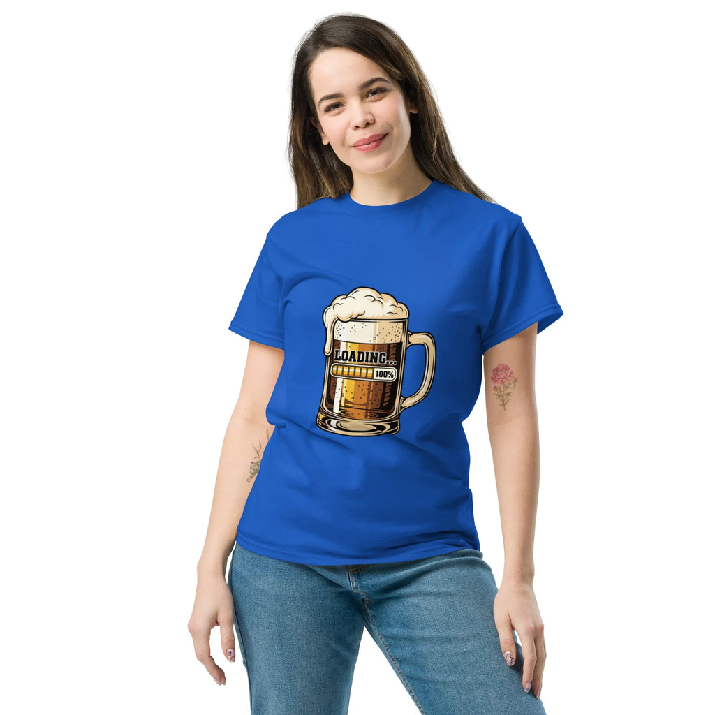 BEER LOADING unisex t-shirt - Printoo Shop - - beer, t-shirt, unisex, Unisex Classic Tee | Gildan 5000