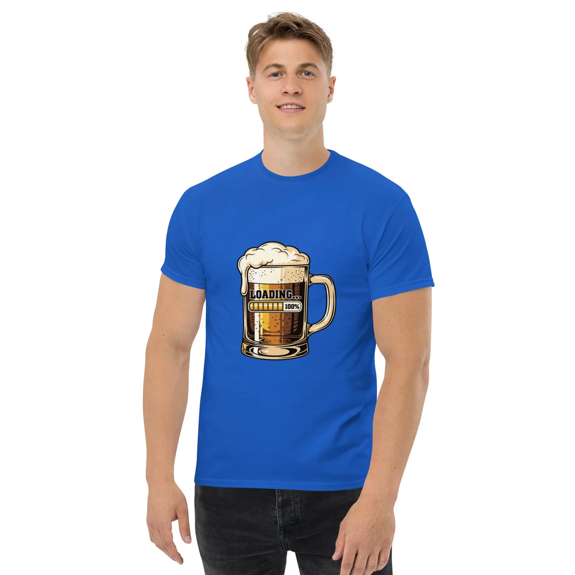 BEER LOADING unisex t-shirt - Printoo Shop - - beer, t-shirt, unisex, Unisex Classic Tee | Gildan 5000