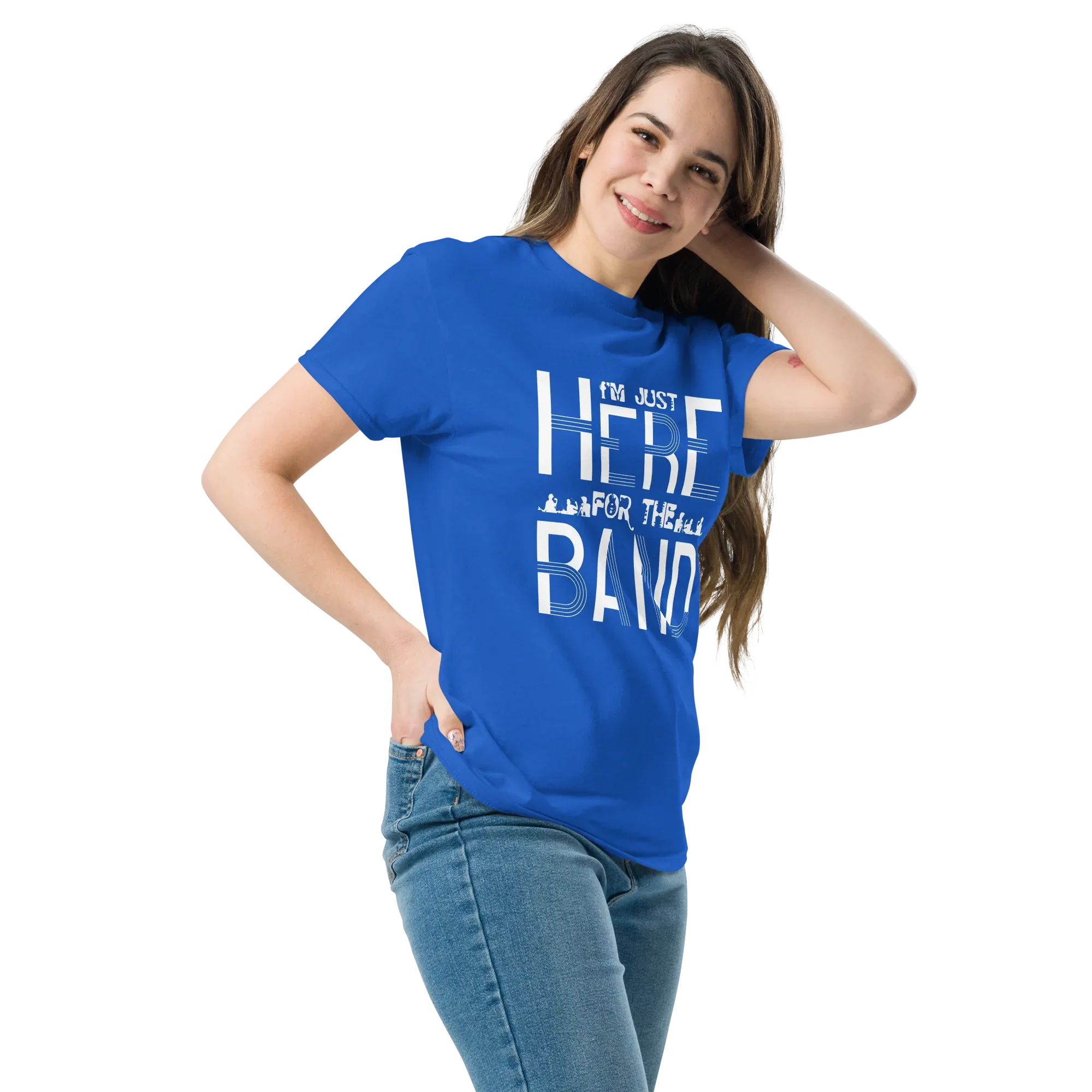 IM JUST HERE FOR THE BAND unisex t-shirt - - Music t-shirts - Printoo Shop