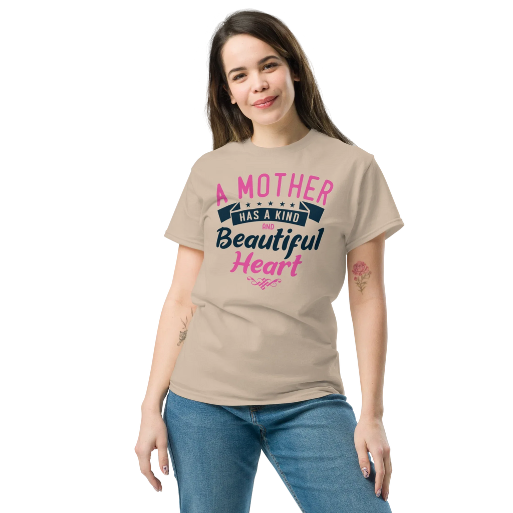 MOTHER HEART unisex t-shirt - Printoo Shop - - Mom t-shirts, t-shirt, unisex, Unisex Classic Tee | Gildan 5000