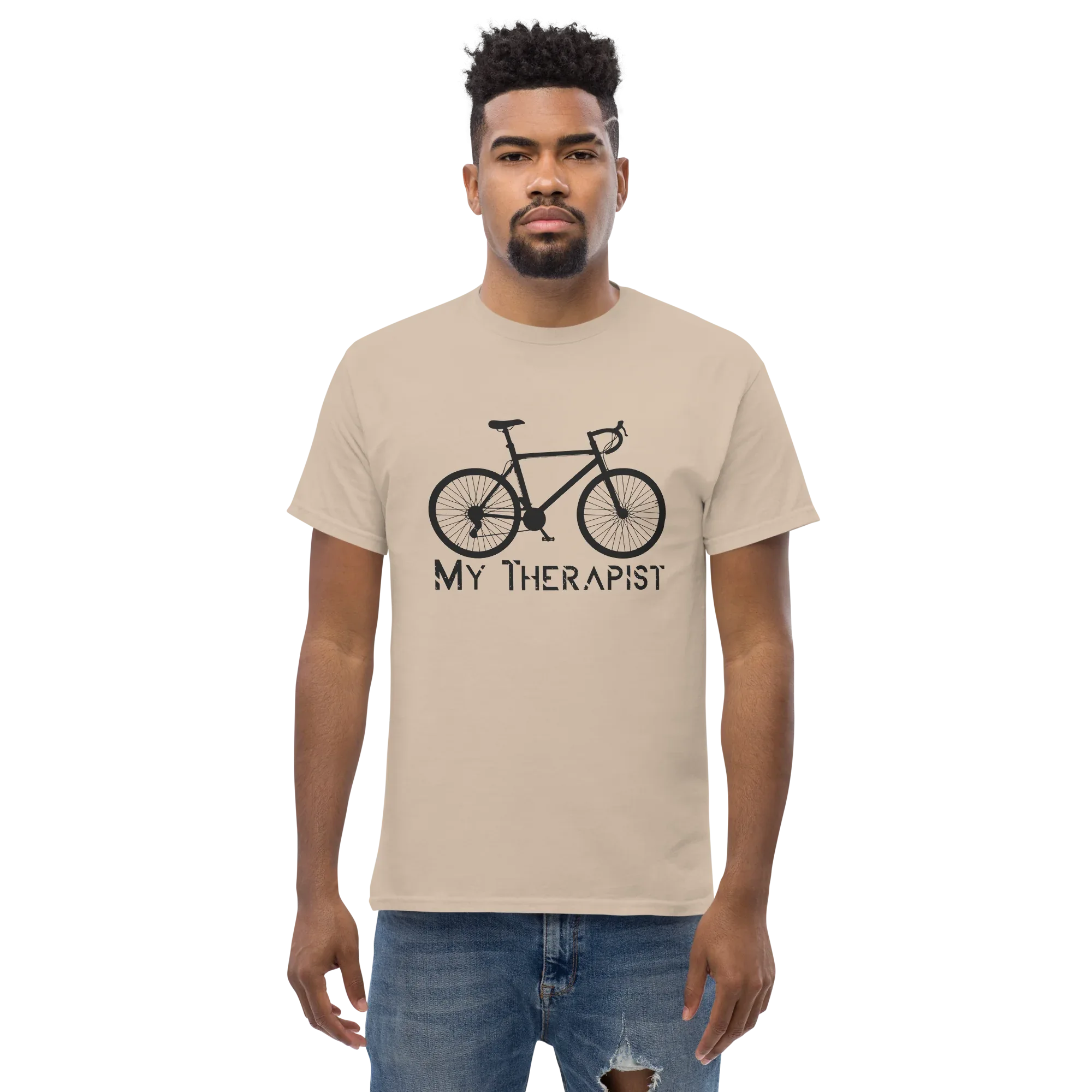 MY THERAPIST unisex t-shirt - - Bicycle t-shirts - Printoo Shop