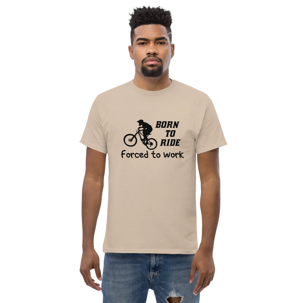 BORN TO RIDE unisex t-shirt - - Bicycle t-shirts - Printoo Shop