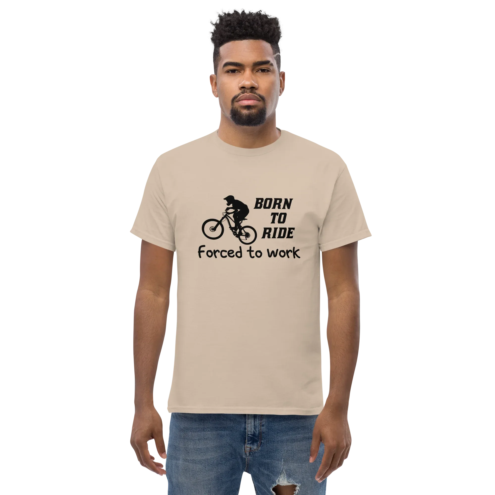 BORN TO RIDE unisex t-shirt - - Bicycle t-shirts - Printoo Shop
