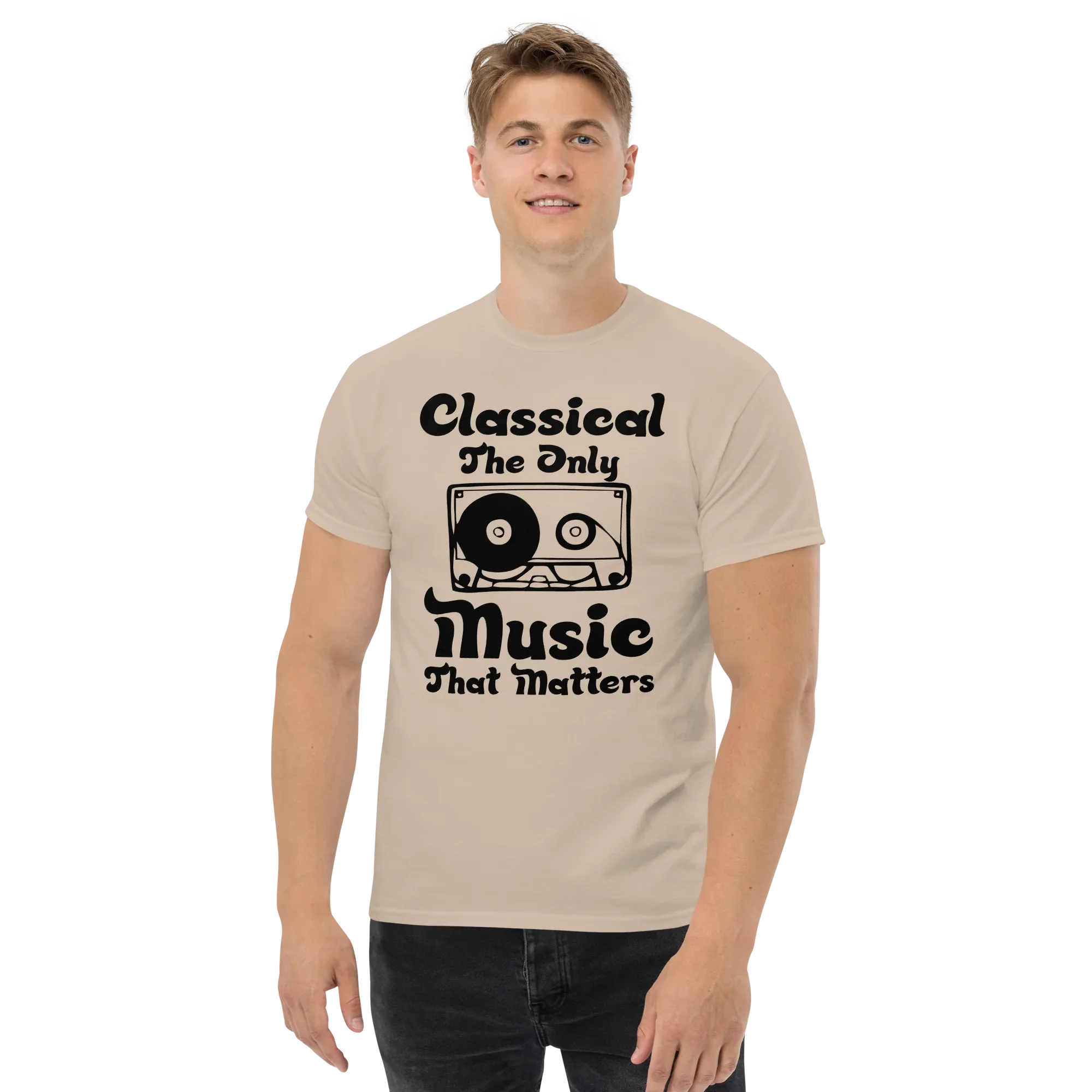 CLASSICAL THE ONLY MUSIC THAT MATTERS unisex t-shirt - Printoo Shop - - 012.png, Music t-shirt, t-shirt, unisex, Unisex Classic Tee | Gildan 5000