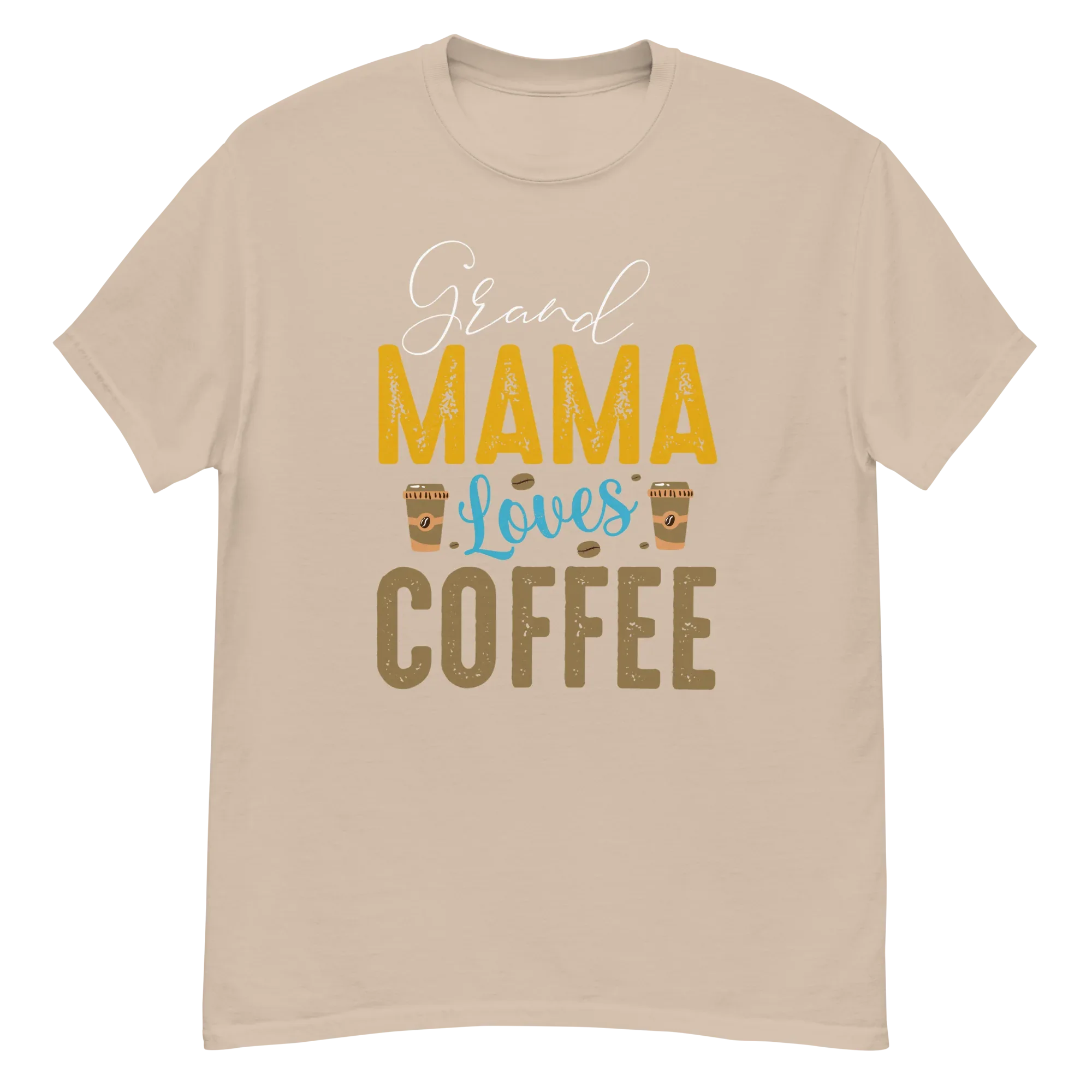 GRANDMA LOVES COFFEE unisex t-shirt - Printoo Shop - - t-shirt, unisex, Unisex Classic Tee | Gildan 5000
