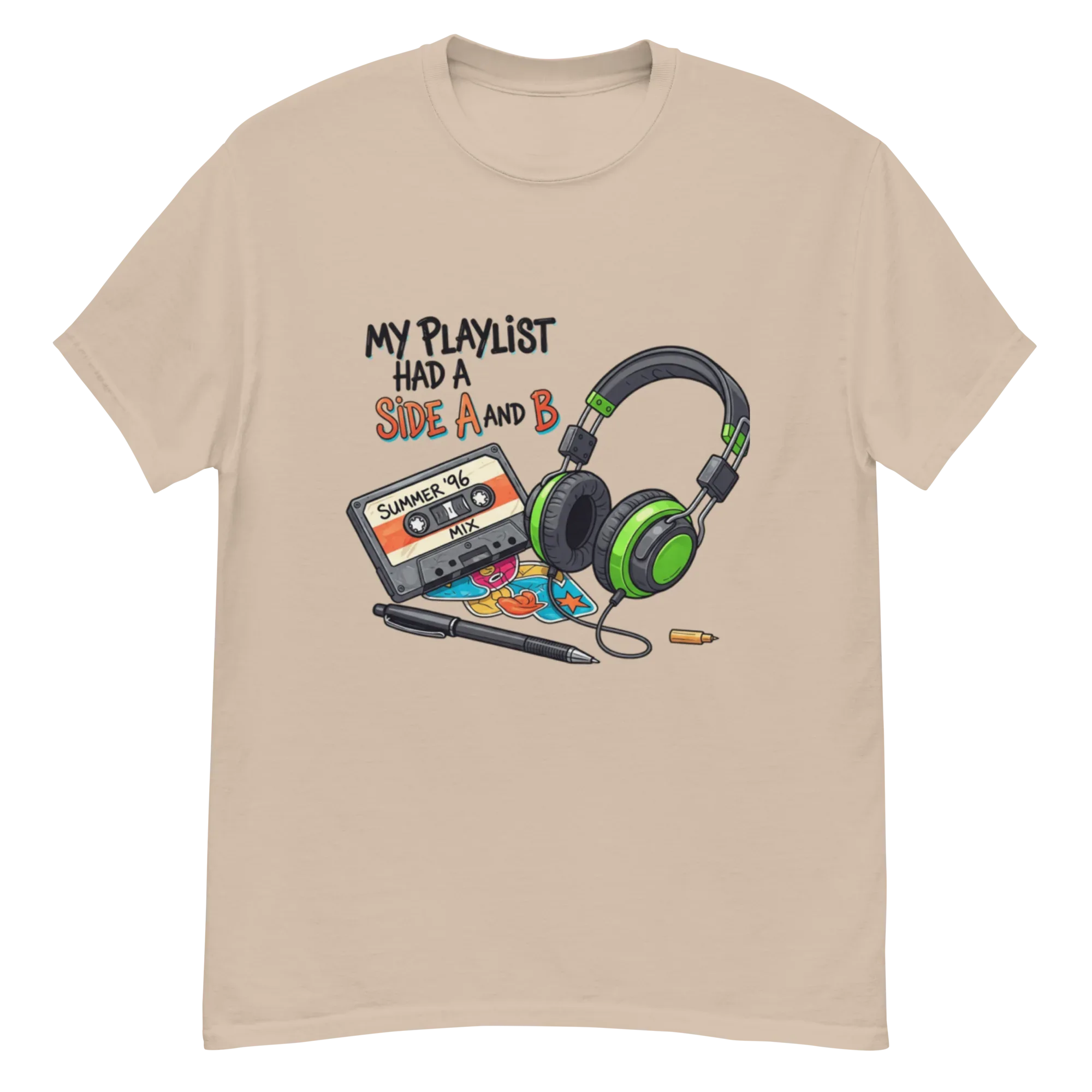 A SIDE AND B unisex t-shirt - Printoo Shop - - Music t-shirt, Retro & Synthwave T-Shirts, t-shirt, unisex, Unisex Classic Tee | Gildan 5000