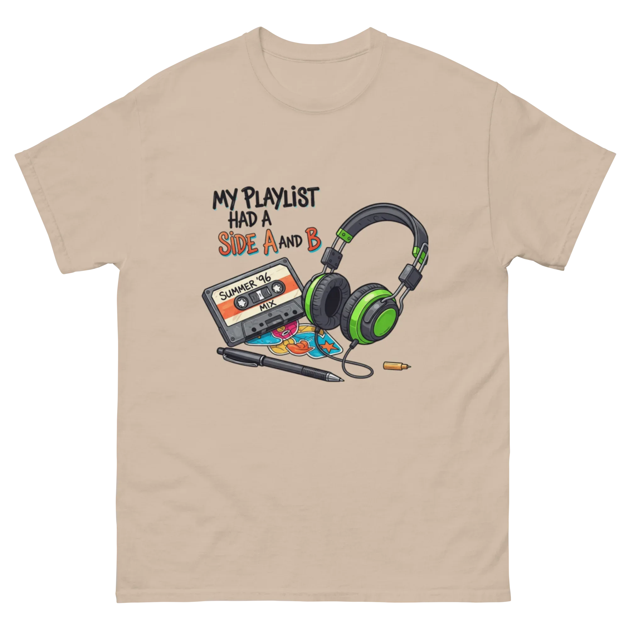 A SIDE AND B unisex t-shirt - Printoo Shop - - Music t-shirt, Retro & Synthwave T-Shirts, t-shirt, unisex, Unisex Classic Tee | Gildan 5000