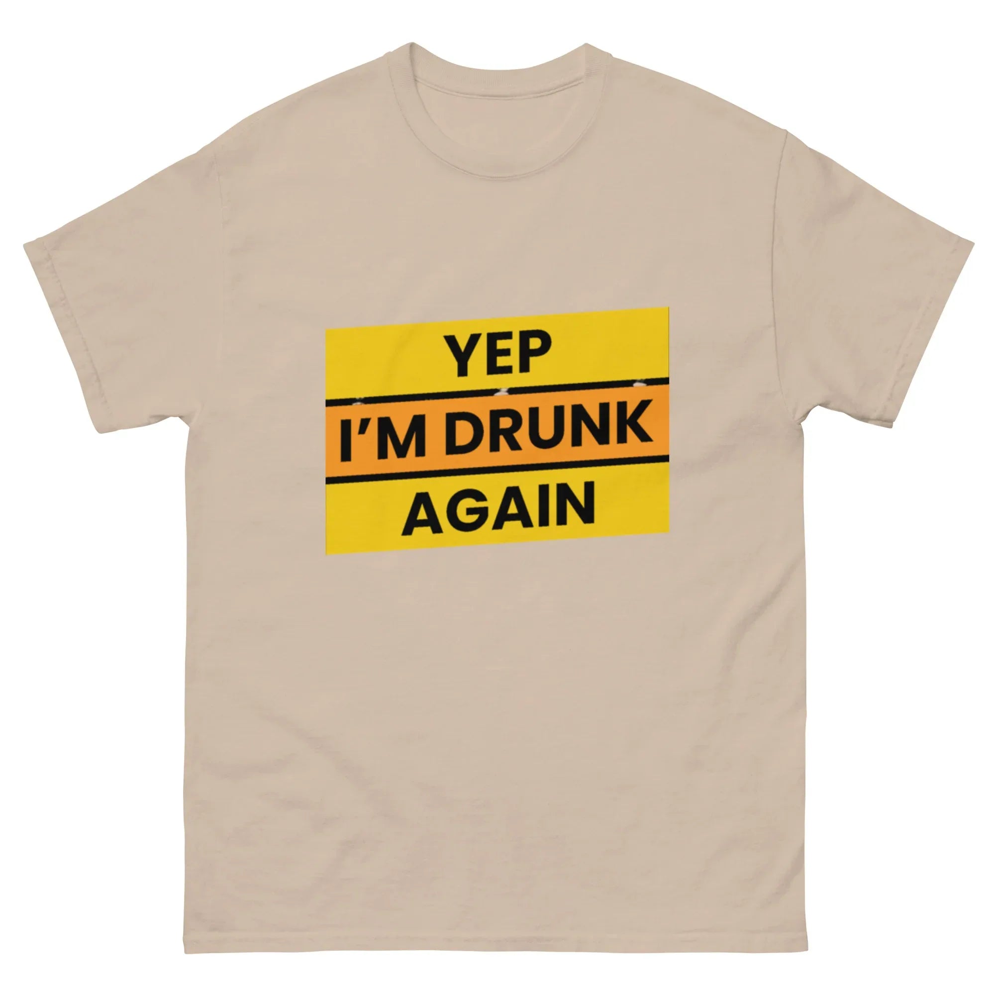 I'M DRUNK AGAIN unisex t-shirt - Printoo Shop - - Alcohol, t-shirt, unisex, Unisex Classic Tee | Gildan 5000