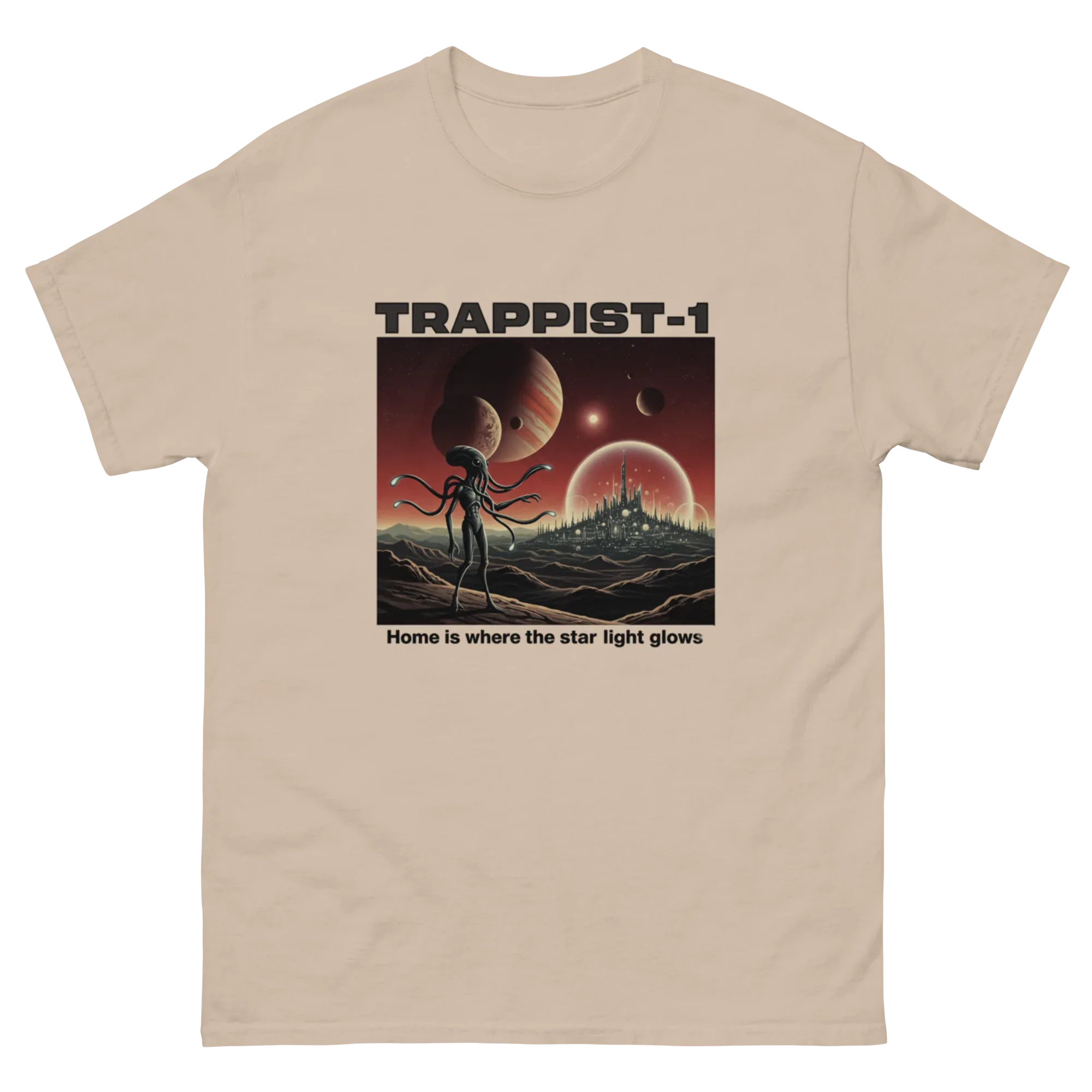 STARLIGHT HOME - TRAPPIST-1 unisex t-shirt - Printoo Shop - - Astronomy, Fantasy, t-shirt, unisex, Unisex Classic Tee | Gildan 5000
