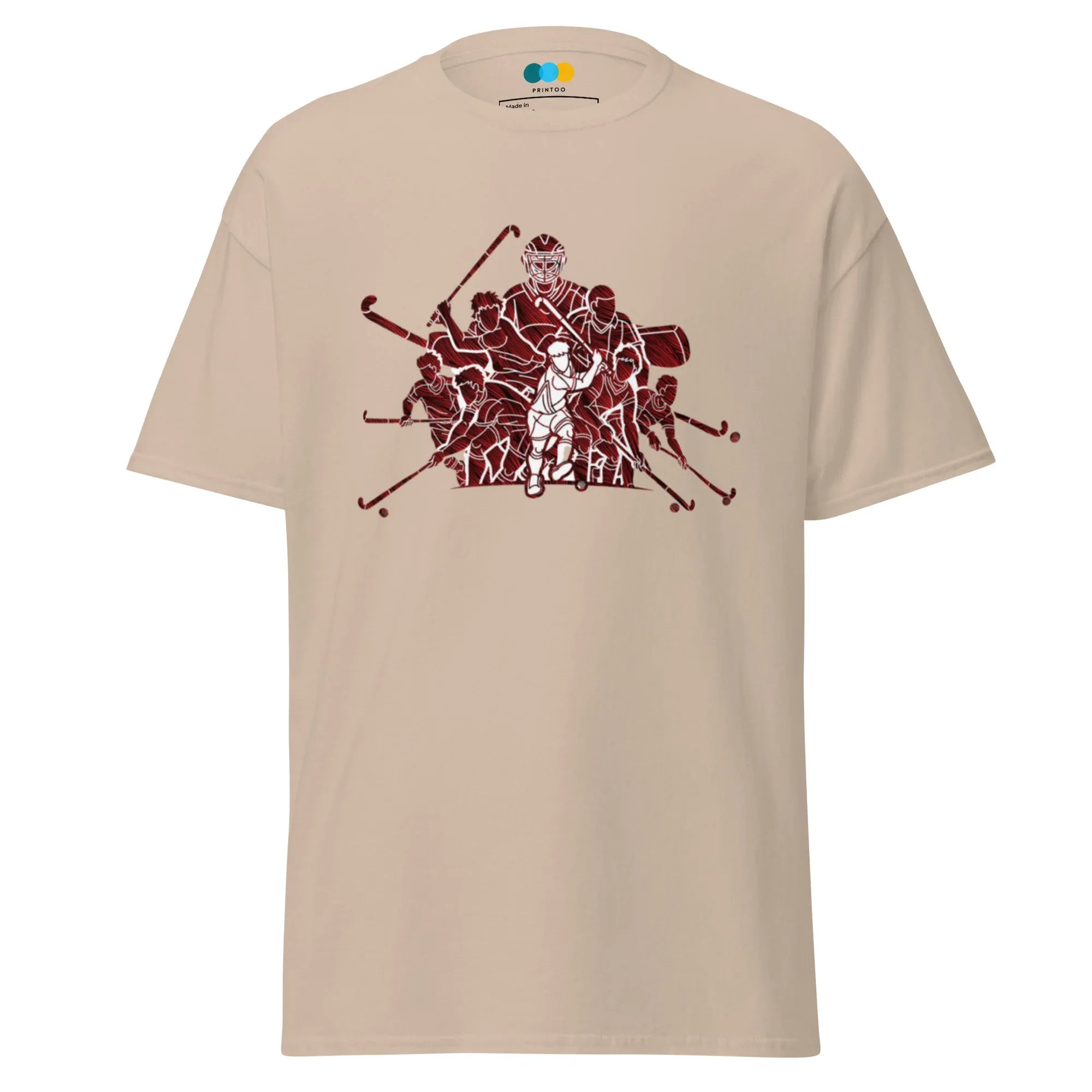 HOCKEY TEAM SPIRIT men’s t-shirt - Military Green / S - Printoo Shop - 5057257_15867