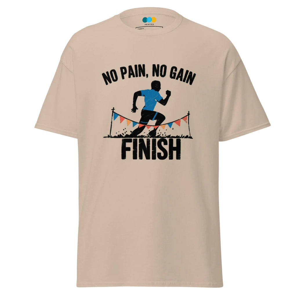 FINISH LINE VICTORY men’s t-shirt - Dark Heather / S - Printoo Shop - 6489722_15843